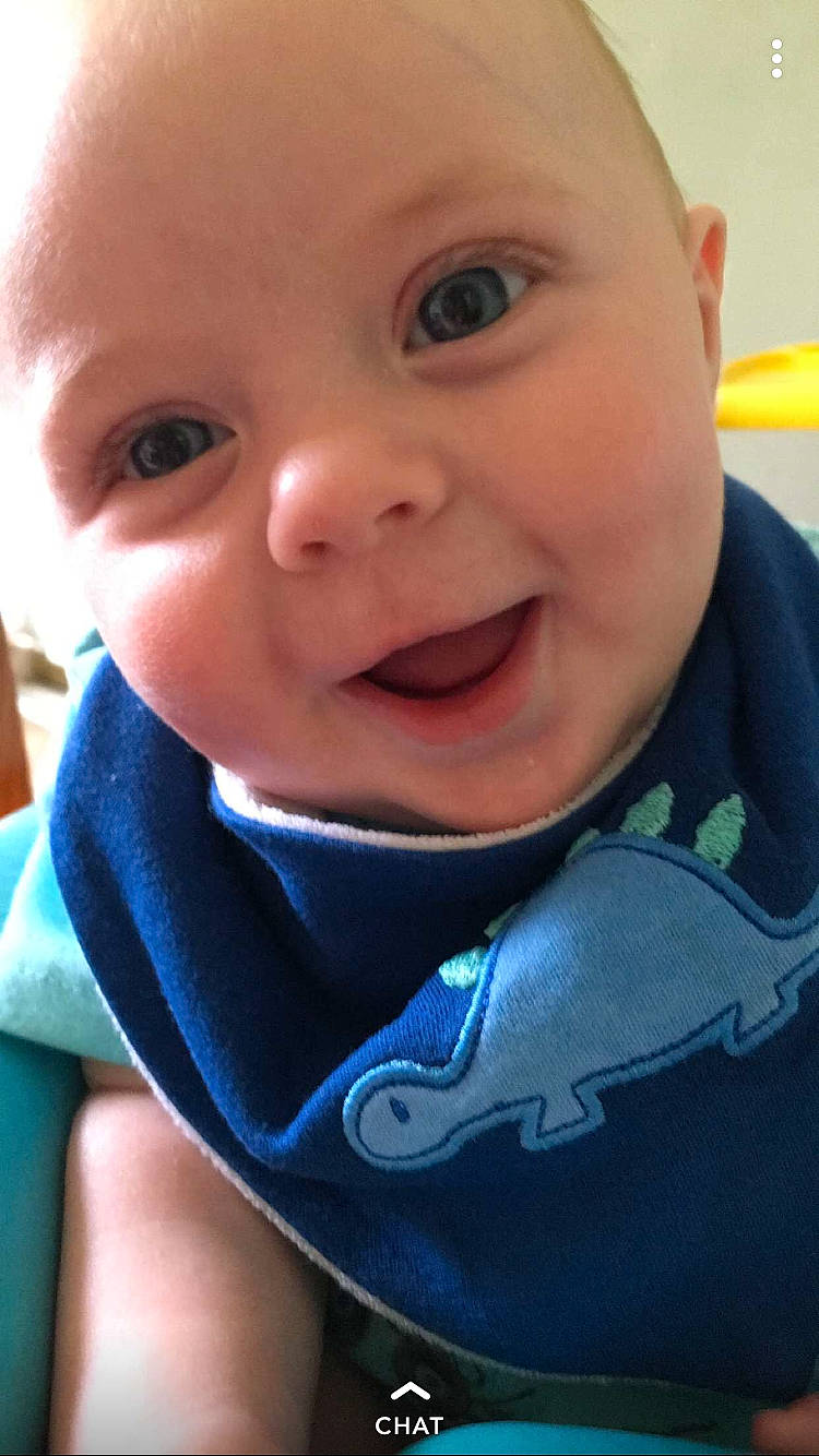 Kaison joined the competition — help win amazing prizes! baby, baby_making_funny_faces, blue, cheek, child, chin, cool, eye, eyebrow, face, facial_expression, forehead, head, laugh, lip, mouth, nose, person, skin, smile
