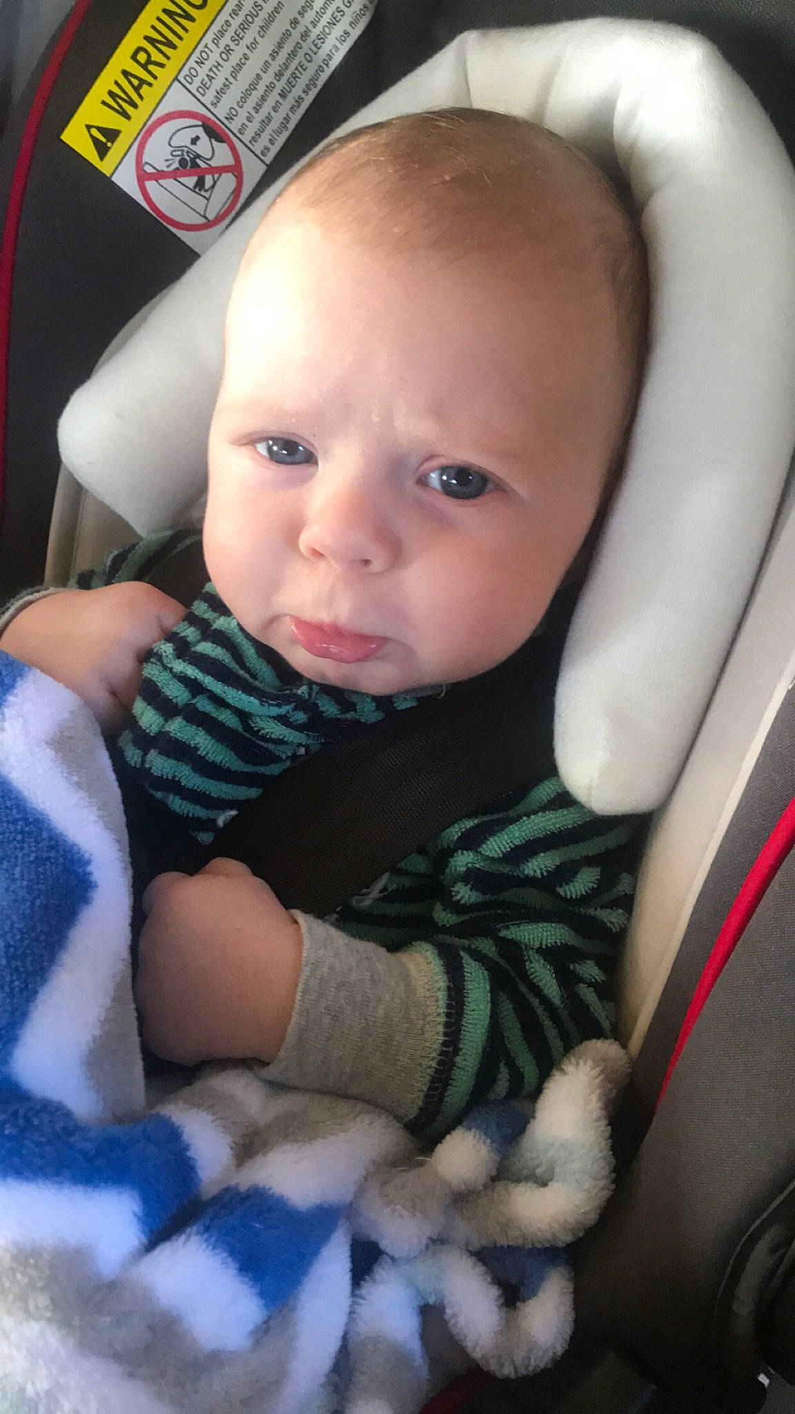 Kaison joined the competition — help win amazing prizes! baby, baby_in_car_seat, baby_products, car_seat, cheek, child, eye, face, head, lip, nose, person, skin, toddler