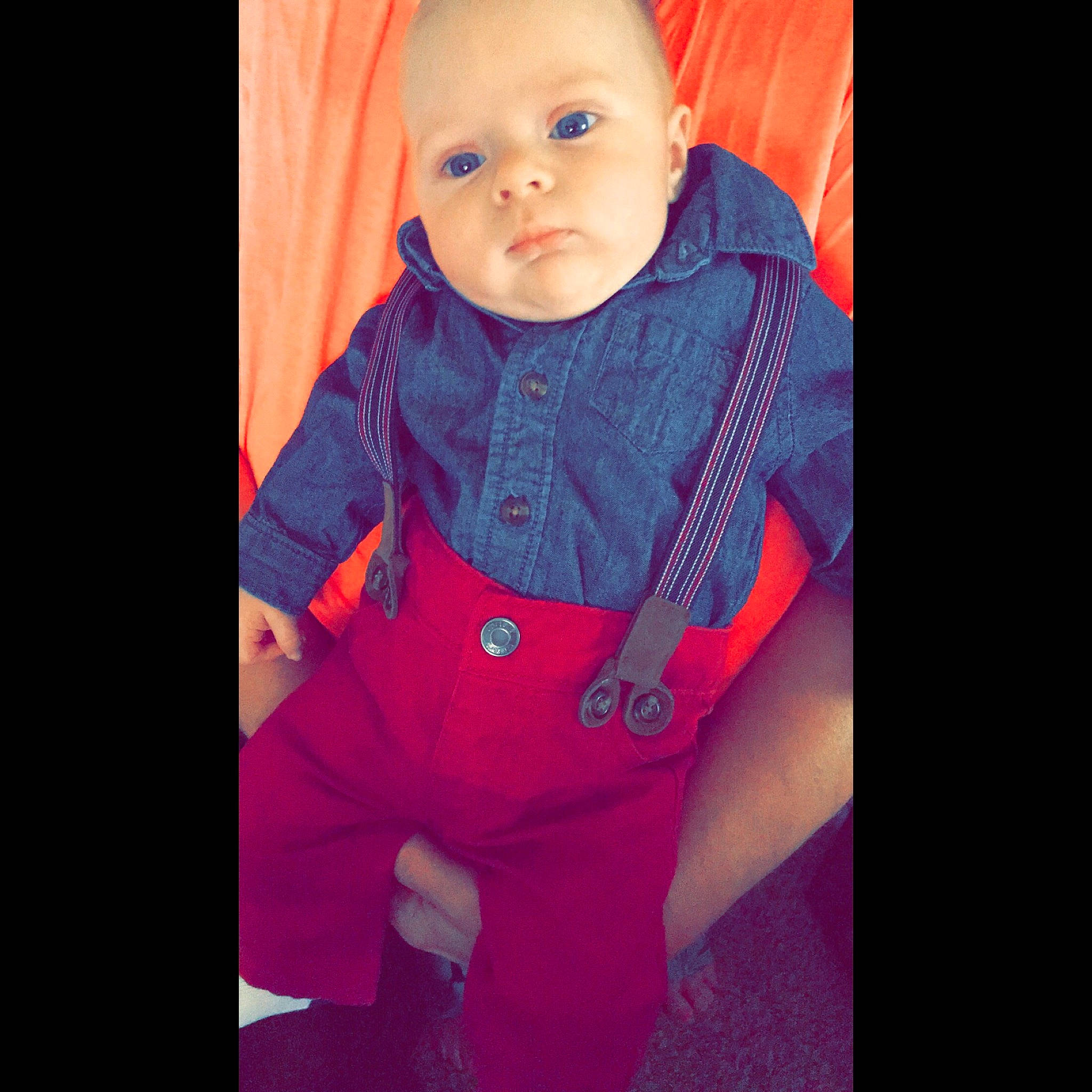 Kaison is registered to the contest to win money with this photo: baby, baby_products, cheek, child, cool, eye, face, head, human, iris, lip, nose, outerwear, person, pink, product, purple, skin, smile, standing