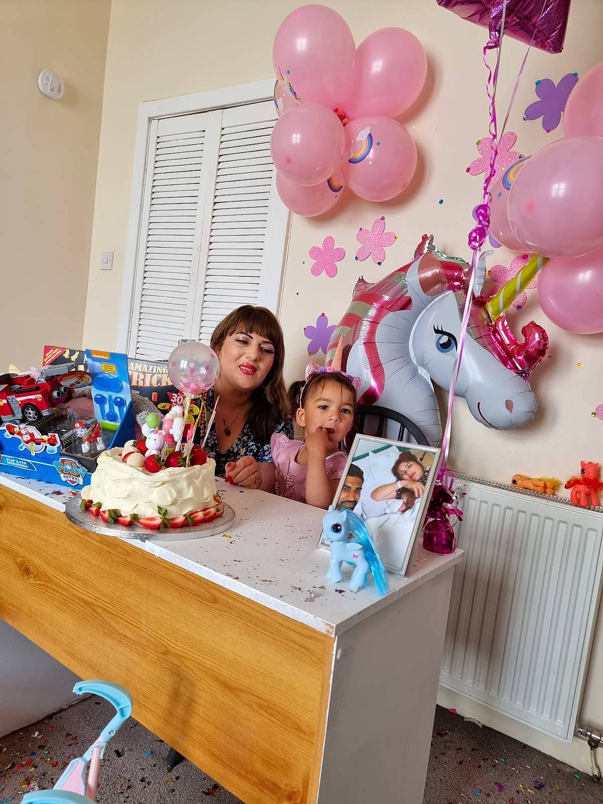 Elisa joined the competition — help win amazing prizes! balloon, birthday, birthday_cake, birthday_party, cake, cake_decorating, cake_decorating_supply, child, event, food, happy, icing, joy, party, party_supply, person, pink, sugar_cake, sweetness, table