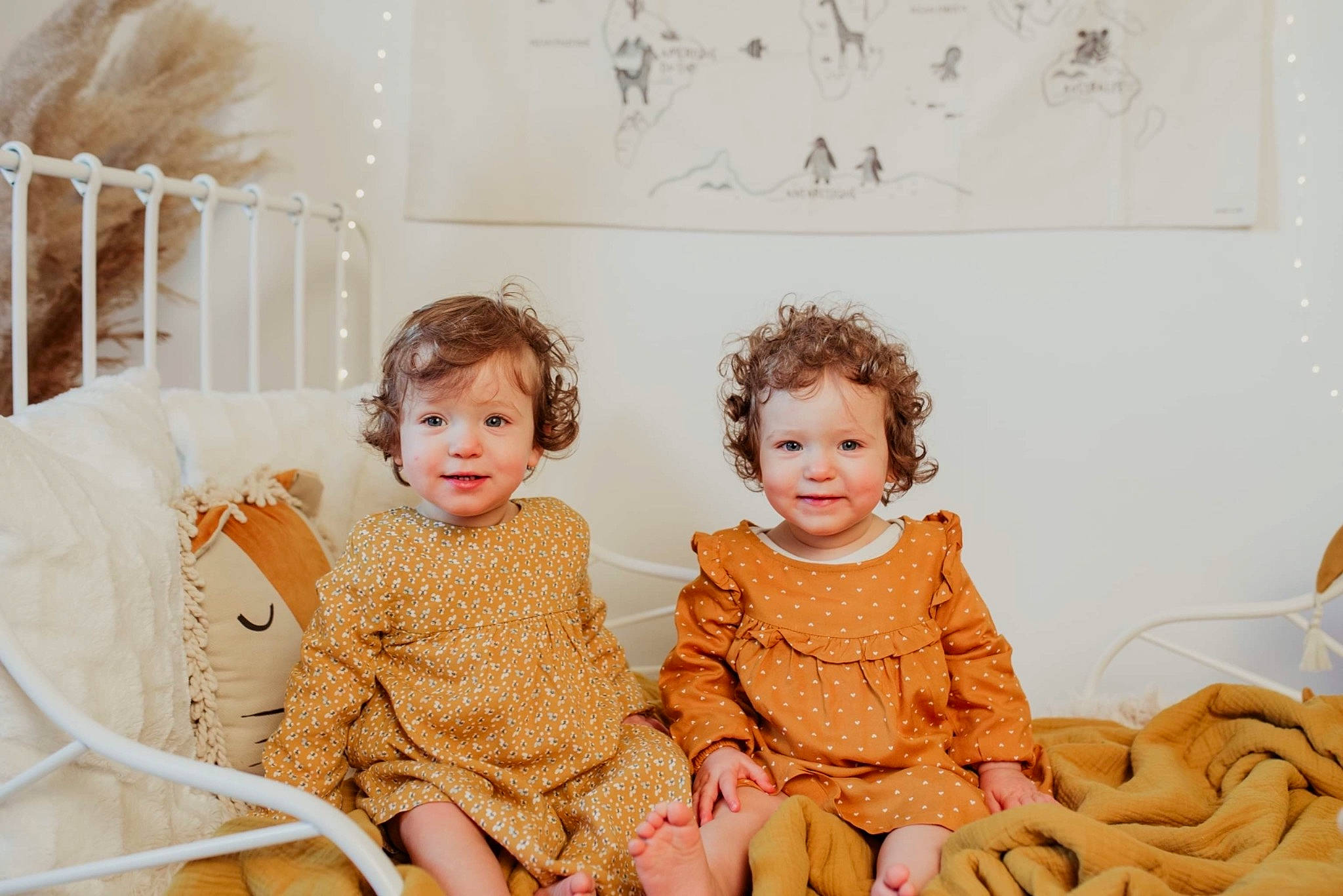 Valentine Et Victoire participe au concours pour gagner de l'argent avec cette photo : baby, baby_toddler_clothing, child, comfort, day_dress, dress, embellishment, face, fashion, happy, joy, one_piece_garment, pattern, person, photograph, picture_frame, pink, skin, sleeve, smile