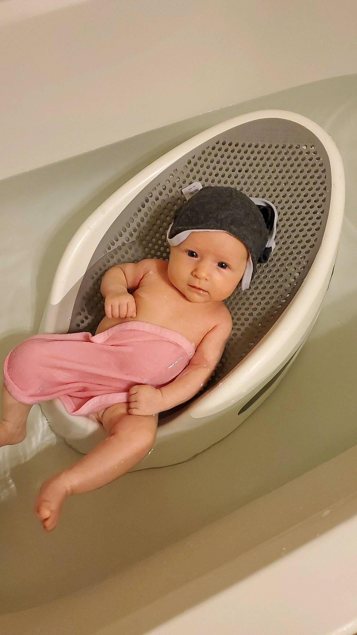 Lilith joined the competition — help win amazing prizes! baby, baby_bathing, bathing, bathtub, birth, child, person, pink, plumbing_fixture, product