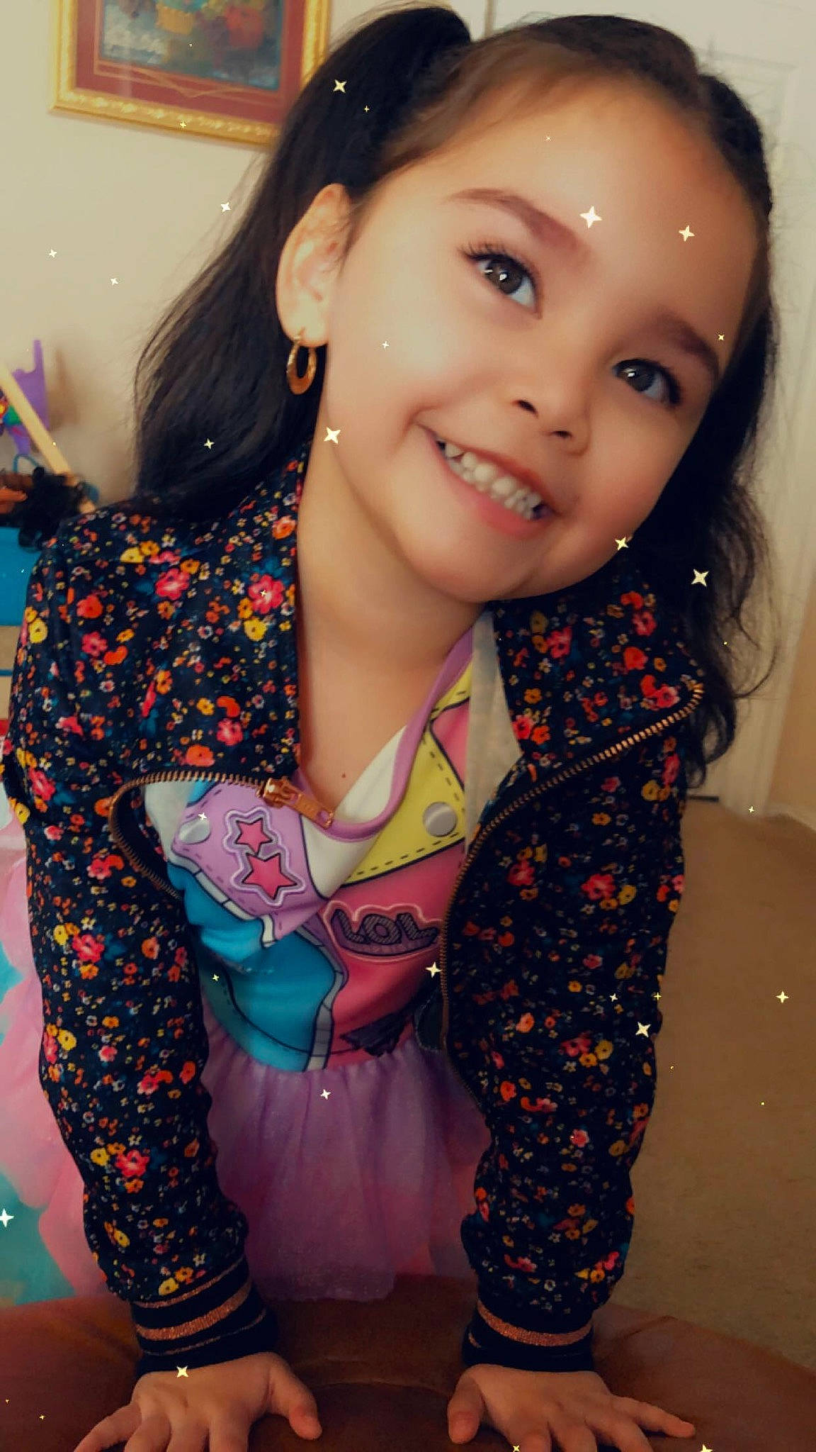 Anabella joined the competition — help win amazing prizes! black_hair, cheek, child, child_model, eye, eyebrow, face, forehead, hair, hairstyle, happy, head, iris, joy, lip, long_hair, neck, nose, person, skin