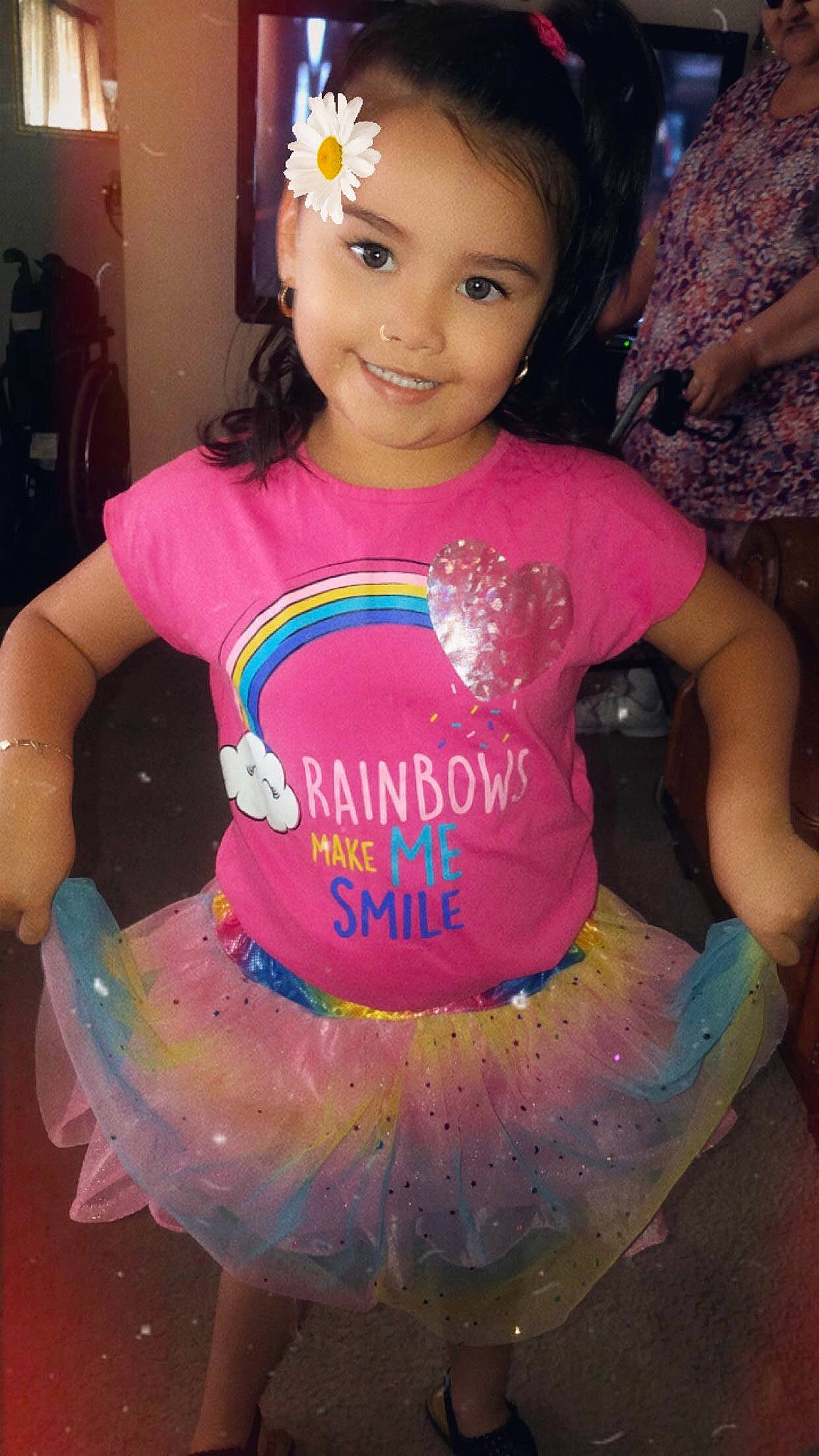 Anabella is registered to the contest to win money with this photo: ballet_tutu, child, costume, joy, person, pink, toddler