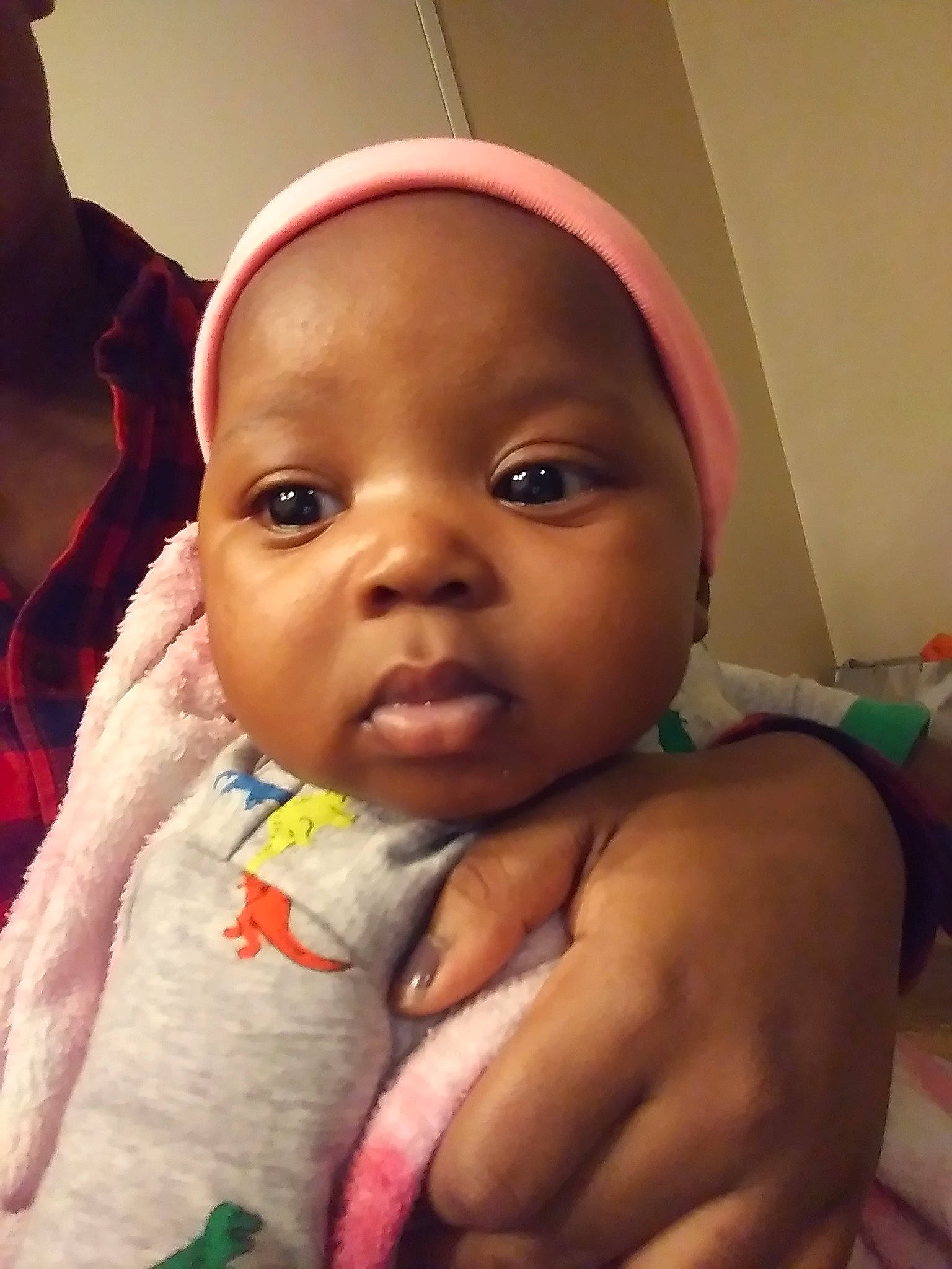 Ja'Leigha joined the competition — help win amazing prizes! baby, cheek, child, ear, eye, eyebrow, face, finger, forehead, head, human, lip, mouth, neck, nose, person, skin, smile, toddler