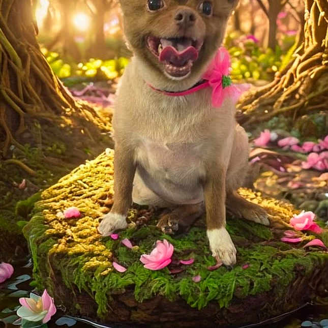 Sassy joined the competition — help win amazing prizes! animal, canine, cream, dessert, dog, face, flower, food, grass, head, icing, moss, person, petal, photography, plant, portrait, pottedplant, tree, vegetation