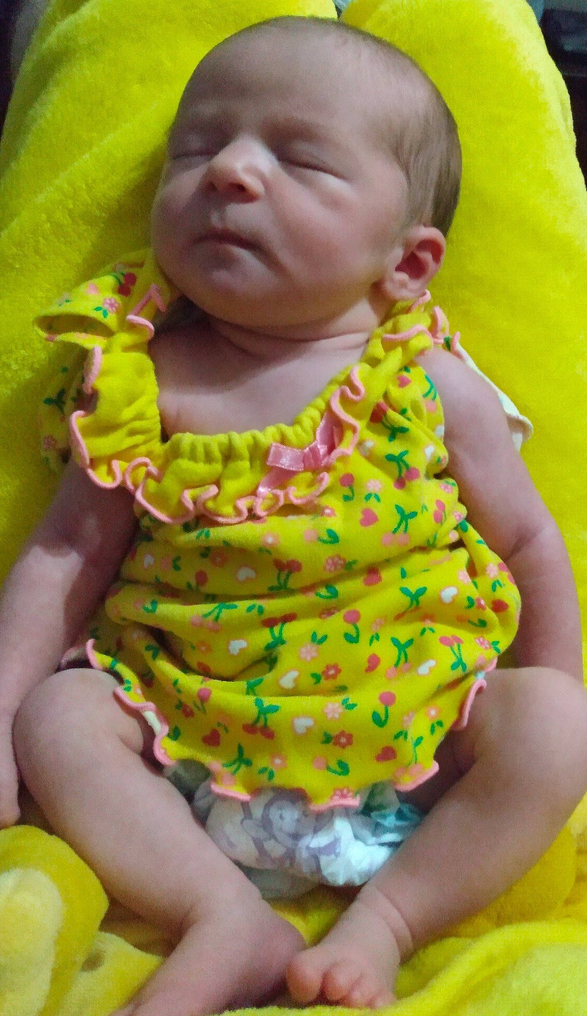 Linda joined the competition — help win amazing prizes! baby, baby_toddler_clothing, cheek, eye, face, facial_expression, fun, green, happy, head, infant_bodysuit, lip, mouth, nose, organ, person, pink, skin, sleeve, toddler