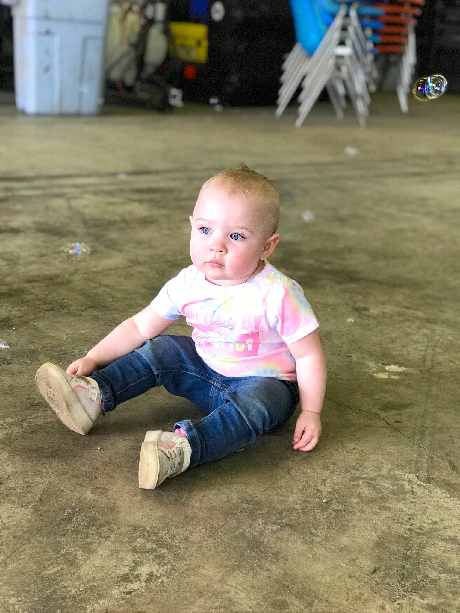Leanna is registered to the contest to win money with this photo: baby, baby_toddler_clothing, child, flooring, fun, grass, happy, leisure, people_in_nature, person, play, recreation, road_surface, sand, sitting, skin, soil, t_shirt, toddler, vacation