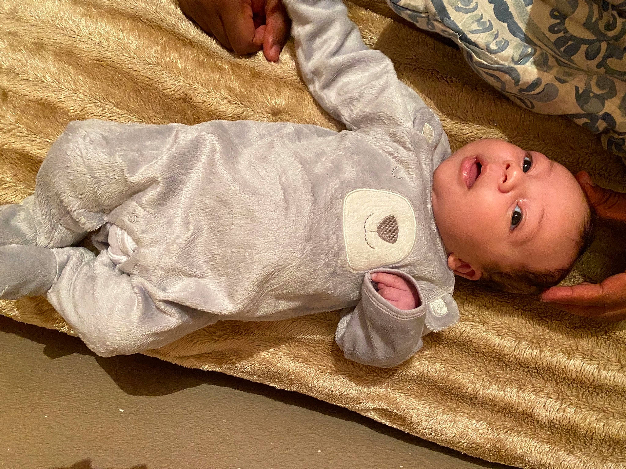 Kylen joined the competition — help win amazing prizes! baby, baby_products, baby_sleeping, baby_toddler_clothing, cheek, child, chin, comfort, finger, flooring, head, human_body, linens, mouth, nose, person, room, skin, sleeve, toddler