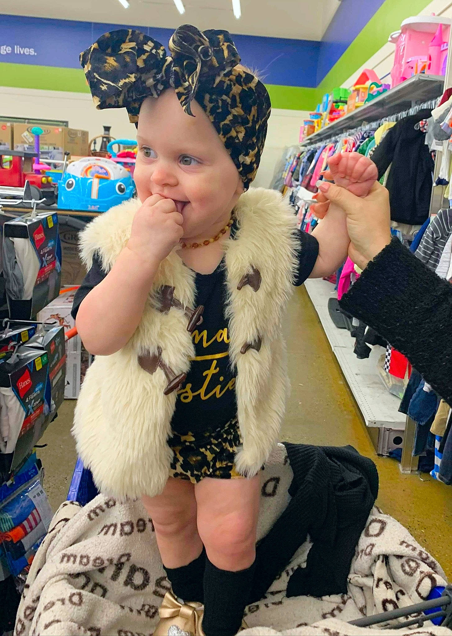 Jaelyn joined the competition — help win amazing prizes! beanie, cap, child, costume, ear, fashion_accessory, fur, hat, headgear, joy, knit_cap, outerwear, person, toddler
