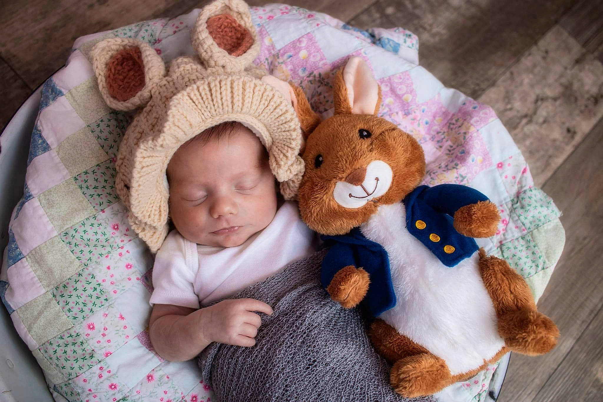 Remington joined the competition — help win amazing prizes! baby, baby_products, baby_sleeping, baby_toddler_clothing, cheek, child, comfort, hat, headgear, infant_bed, linens, person, plush, skin, stuffed_toy, teddy_bear, textile, toddler, toy, wood