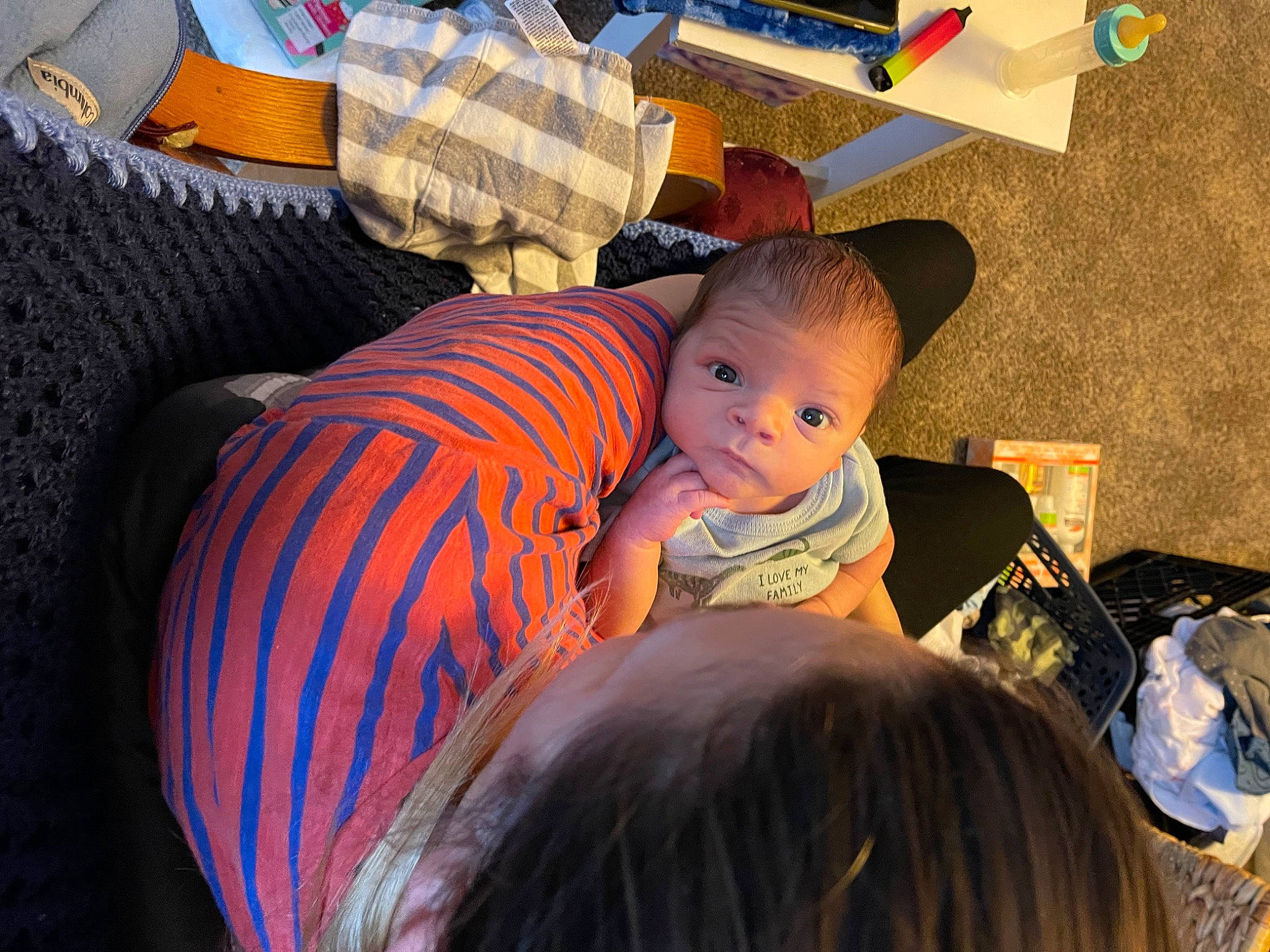 Sterling joined the competition — help win amazing prizes! baby, baby_products, child, comfort, event, flooring, fun, grass, happy, interaction, lap, leisure, mouth, orange, person, play, recreation, room, sitting, toddler