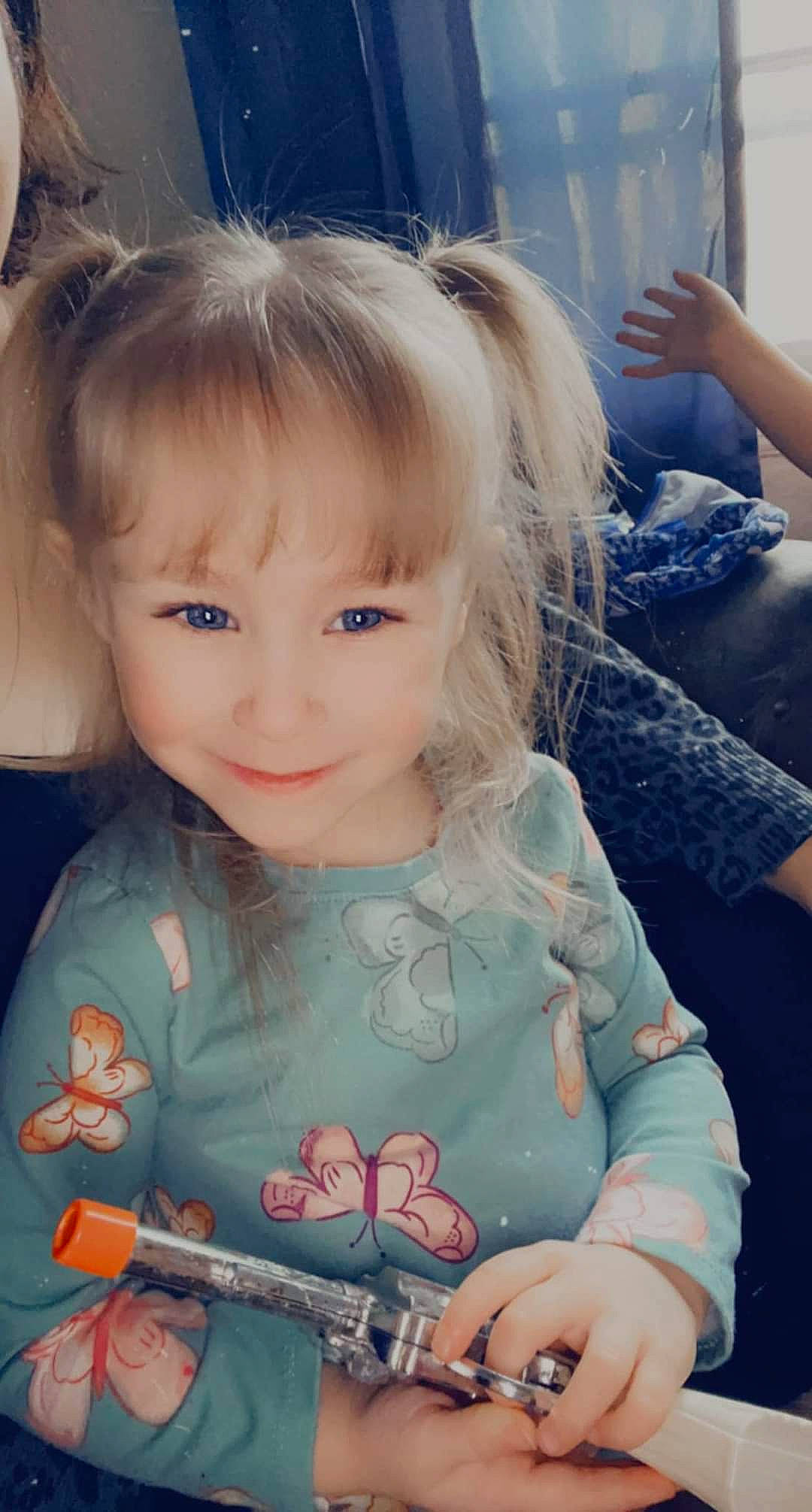 Larissa joined the competition — help win amazing prizes! baby_toddler_clothing, cheek, child, chin, cool, eye, eyebrow, eyelash, finger, fun, gesture, happy, iris, joy, lip, nose, person, pink, skin, sleeve