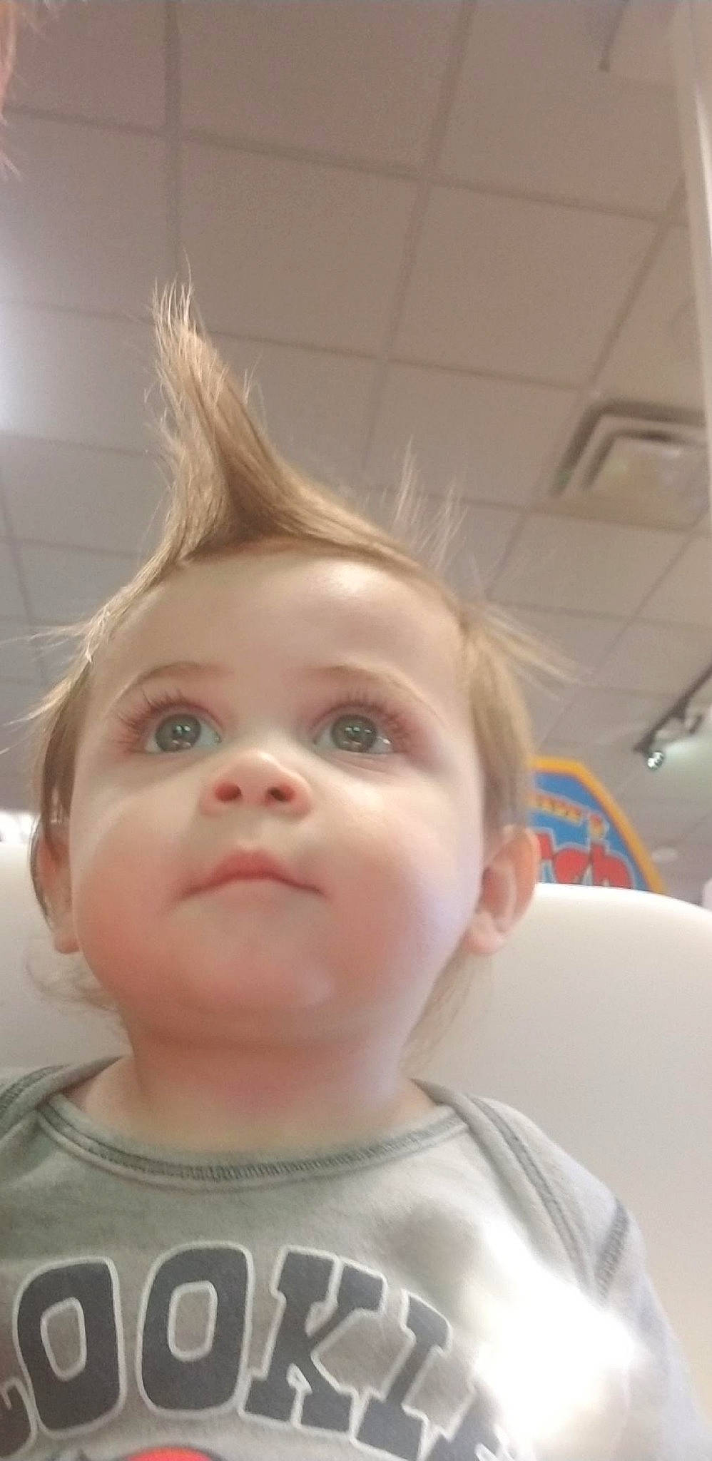 Gio is registered to the contest to win money with this photo: baby, blond, cheek, child, chin, ear, eye, eyebrow, face, forehead, hair, hair_coloring, hairstyle, head, lip, neck, nose, person, skin, smile