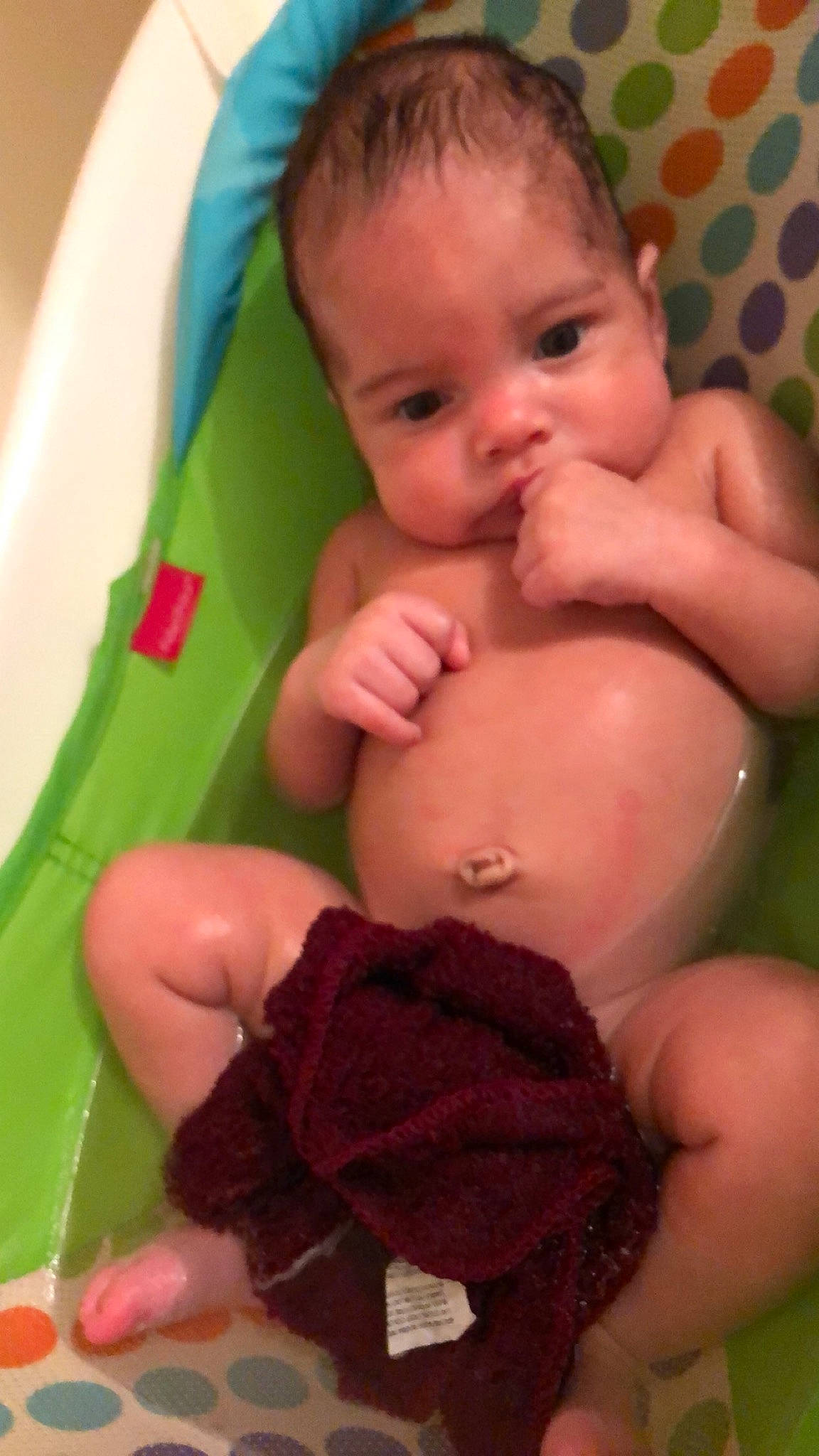 Mekhi joined the competition — help win amazing prizes! baby, bathing, cheek, child, eye, face, finger, hand, lip, mouth, nose, person, play, product, skin, toddler