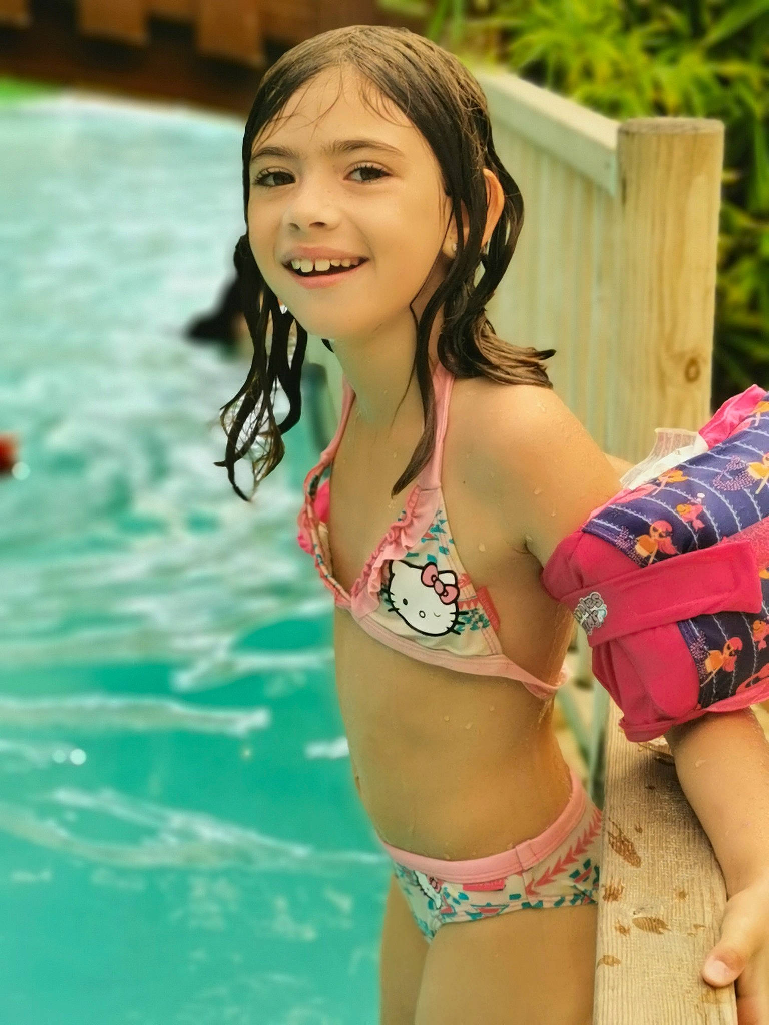 Kayhlia participe au concours pour gagner de l'argent avec cette photo : black_hair, brassiere, chest, clothing, happy, joy, leisure, lingerie, lingerie_top, navel, person, smile, swimsuit_bottom, swimsuit_top, swimwear, thigh, trunk, undergarment, underpants, waist