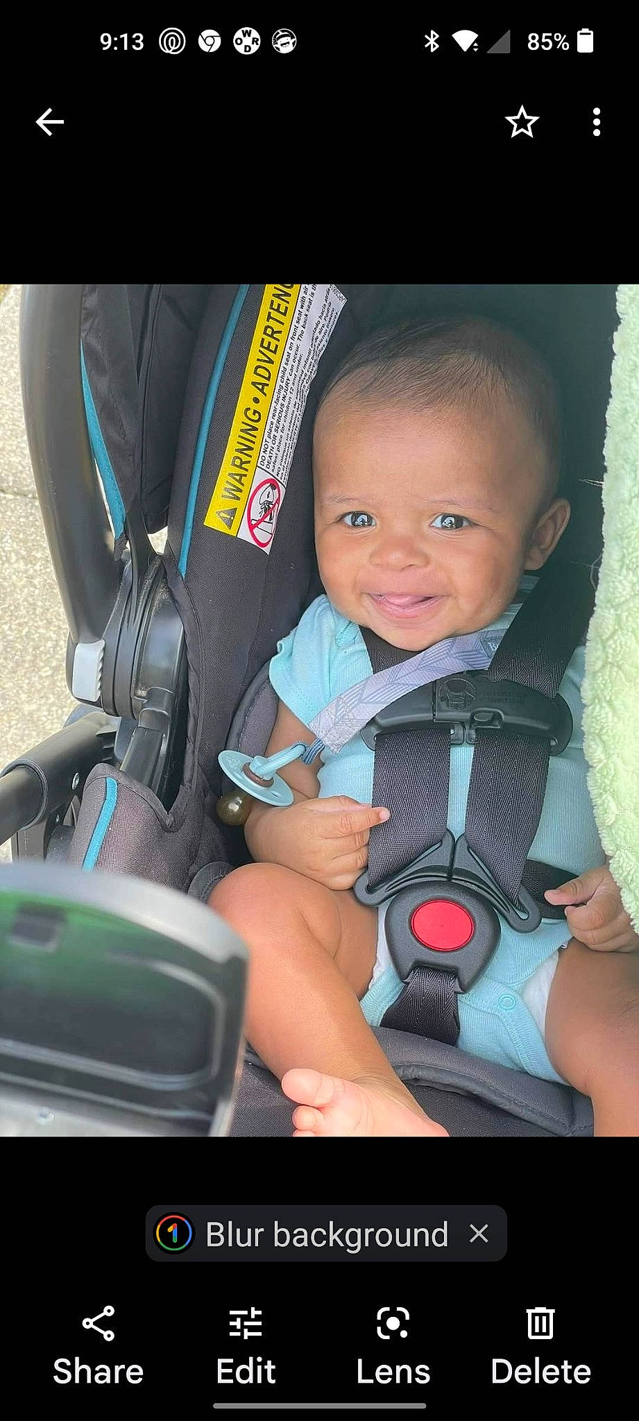 Chance joined the competition — help win amazing prizes! auto_part, baby, baby_carriage, baby_in_car_seat, baby_products, beauty, car_seat, comfort, electric_blue, fun, happy, material_property, motor_vehicle, person, product, seat_belt, skin, smile, thumb, toddler