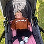 Emiliana joined the competition — help win amazing prizes! baby, sleeping, stroller, sweater, pumpkin, outdoor, grass, sunlight, pink_cushion, headband, clothing, infant, child, person, footwear, cozy, peaceful, baby_clothes, resting, casual