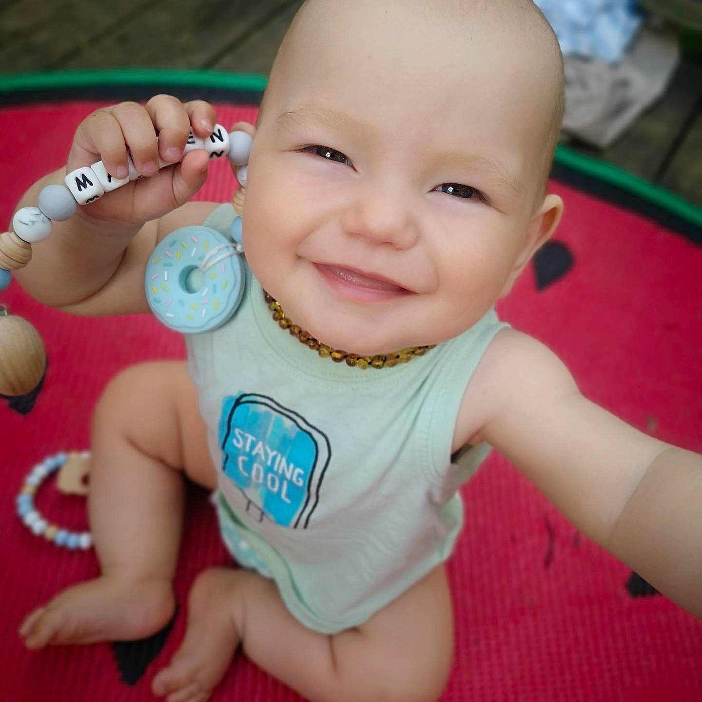 Madden is registered to the contest to win money with this photo: baby, baby_making_funny_faces, beauty, cheek, child, eye, face, finger, hand, happy, head, joy, lip, nose, person, play, product, skin, smile, thumb