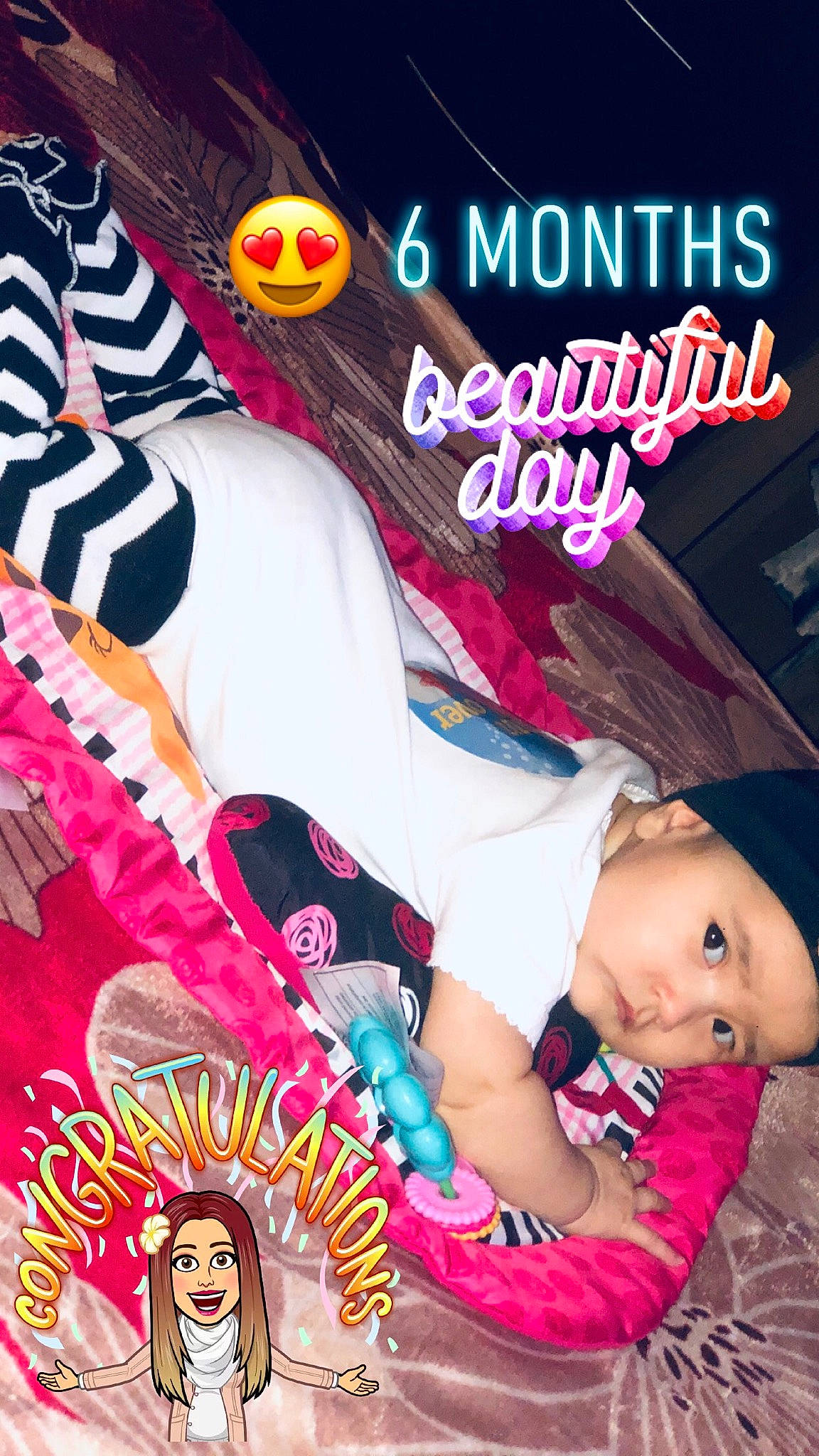 Hayley joined the competition — help win amazing prizes! advertising, baby_toddler_clothing, child, cool, fashion_accessory, flesh, font, happy, headwear, logo, magazine, magenta, pattern, person, photo_caption, pink, poster, publication, sleeve, t_shirt