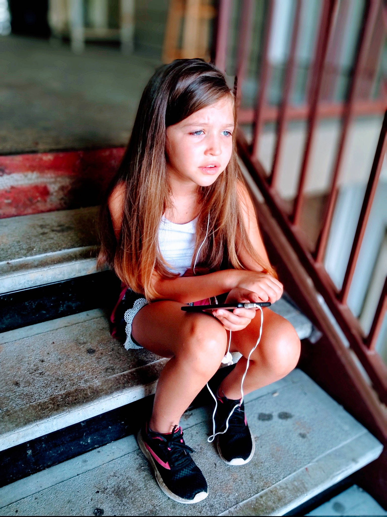 Kenzlei is registered to the contest to win money with this photo: beauty, child, child_model, dress, facial_expression, fashion, footwear, hairstyle, leg, lip, long_hair, model, person, photo_shoot, photograph, photography, shoe, shorts, sitting, smile