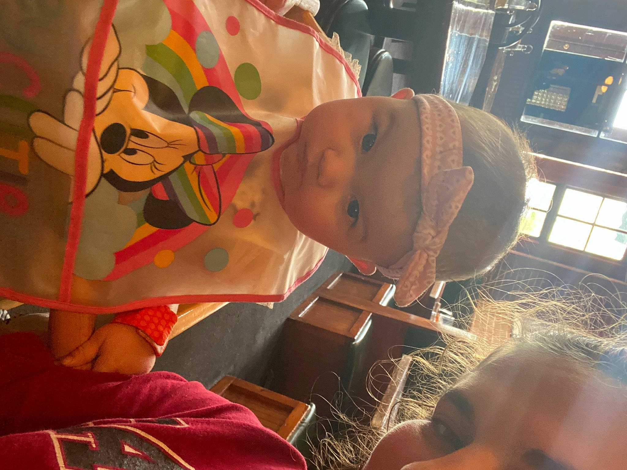 Bayleigh joined the competition — help win amazing prizes! art, baby, child, event, eyewear, fun, hat, headgear, headwear, mouth, orange, pattern, person, personal_protective_equipment, room, space, toddler, vacation, visual_arts, wood