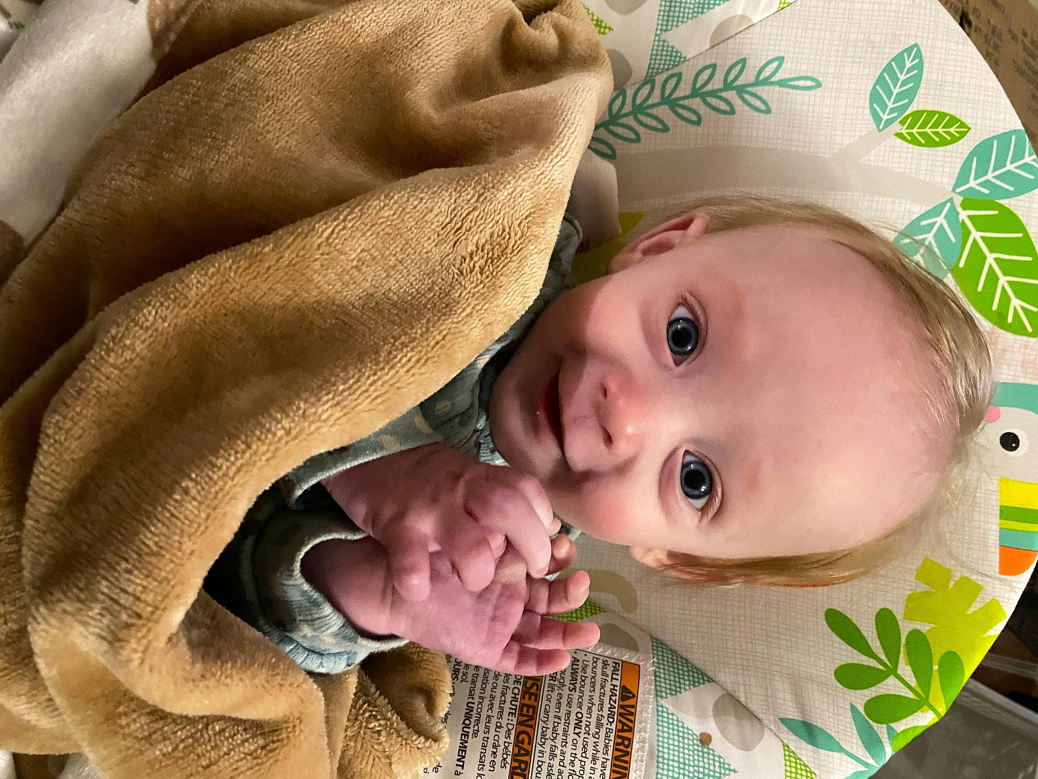 Callan joined the competition — help win amazing prizes! baby, baby_toddler_clothing, cheek, dress, ear, eye, gesture, green, hand, happy, head, headgear, iris, lip, nose, person, skin, smile, textile, toddler