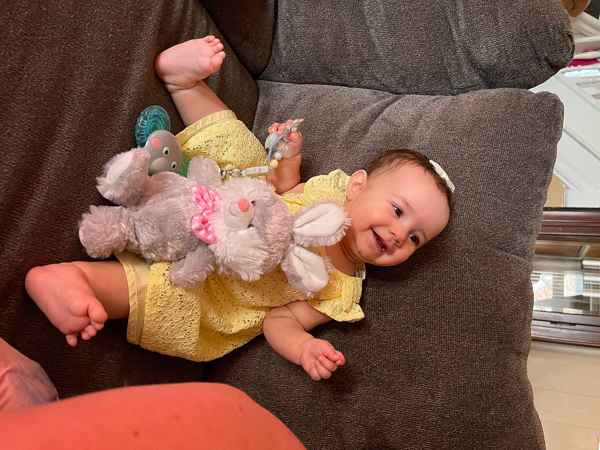 Seattle is registered to the contest to win money with this photo: baby, baby_products, baby_toddler_clothing, cheek, child, comfort, doll, finger, hand, human_body, joy, lap, leg, nail, person, skin, stuffed_toy, thumb, toddler, toy