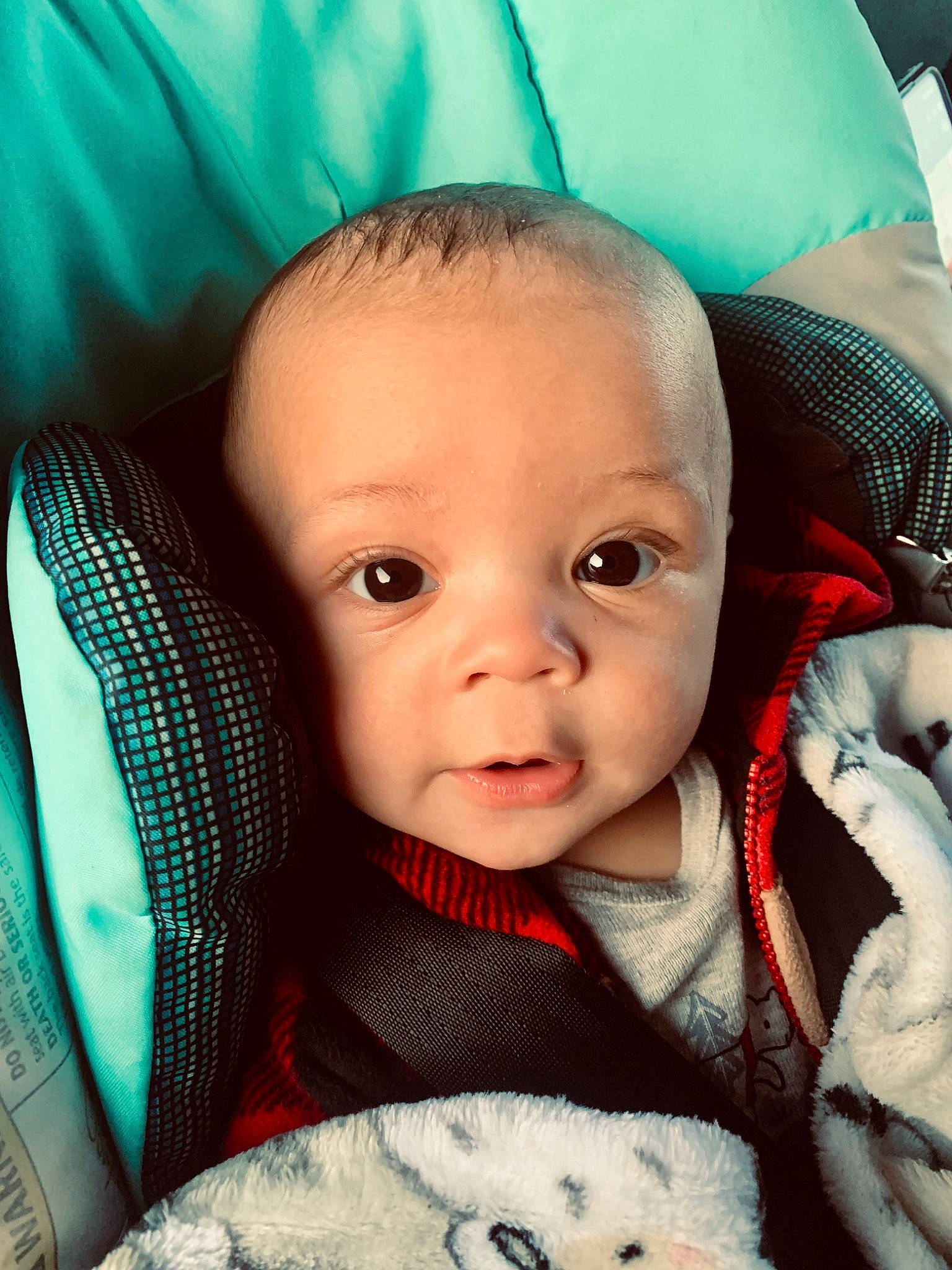 Joel joined the competition — help win amazing prizes! baby, baby_carriage, baby_in_car_seat, baby_toddler_clothing, beauty, cheek, comfort, cool, eyebrow, facial_expression, finger, happy, headgear, iris, mouth, nose, person, product, skin, textile