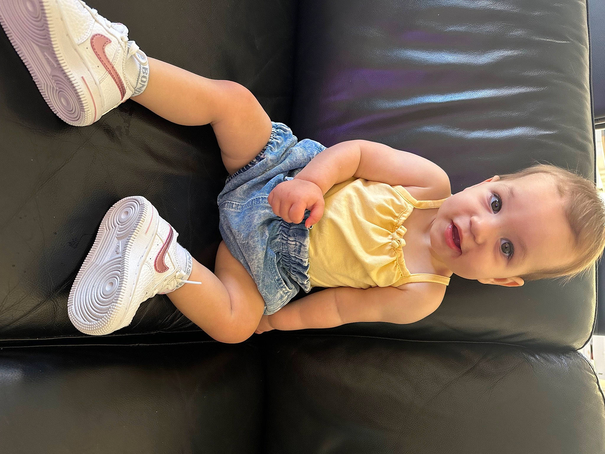 Mackenzie joined the competition — help win amazing prizes! baby, baby_toddler_clothing, child, comfort, elbow, finger, flash_photography, hand, human_body, human_leg, joint, knee, leg, muscle, person, sitting, skin, sock, thigh, toddler