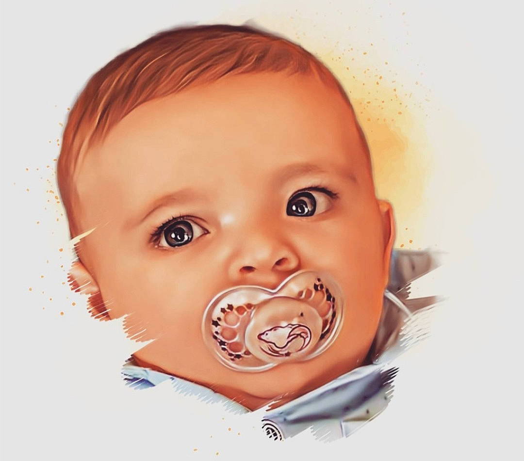 Jasiah is registered to the contest to win money with this photo: art, baby, baby_making_funny_faces, baby_toddler_clothing, bathing, cheek, child, ear, eye, eyelash, happy, human_body, illustration, iris, jaw, lip, nose, paint, painting, person