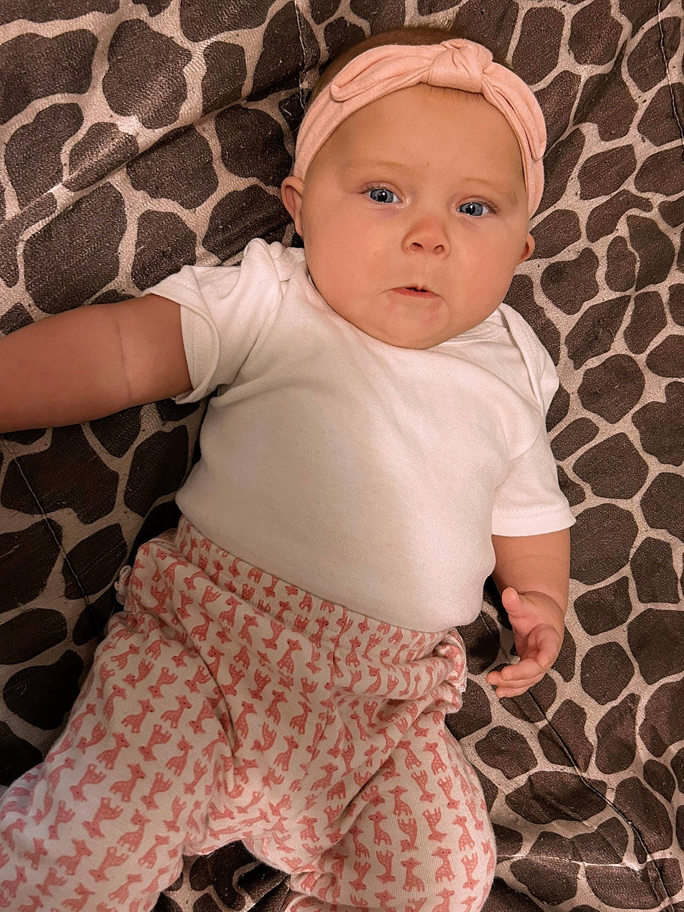 Maelynn is registered to the contest to win money with this photo: baby, baby_toddler_clothing, cap, cheek, child, comfort, eye, face, flooring, happy, headwear, human_leg, linens, pattern, people_in_nature, person, sitting, skin, sleeve, t_shirt