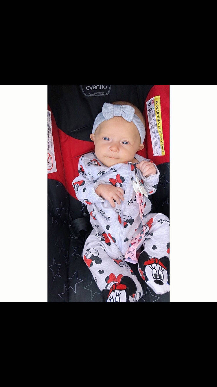 Maelynn joined the competition — help win amazing prizes! baby, baby_products, baby_toddler_clothing, carmine, child, communication_device, fashion_accessory, fictional_character, font, formal_wear, gadget, magenta, pattern, person, screenshot, sitting, sleeve, suit, t_shirt, toddler