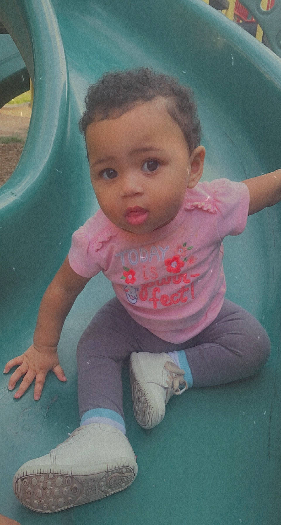 Ariya joined the competition — help win amazing prizes! arm, azure, baby_toddler_clothing, blue, cheek, chin, facial_expression, green, hair, head, human_body, iris, leg, lip, mouth, nose, person, pink, skin, standing