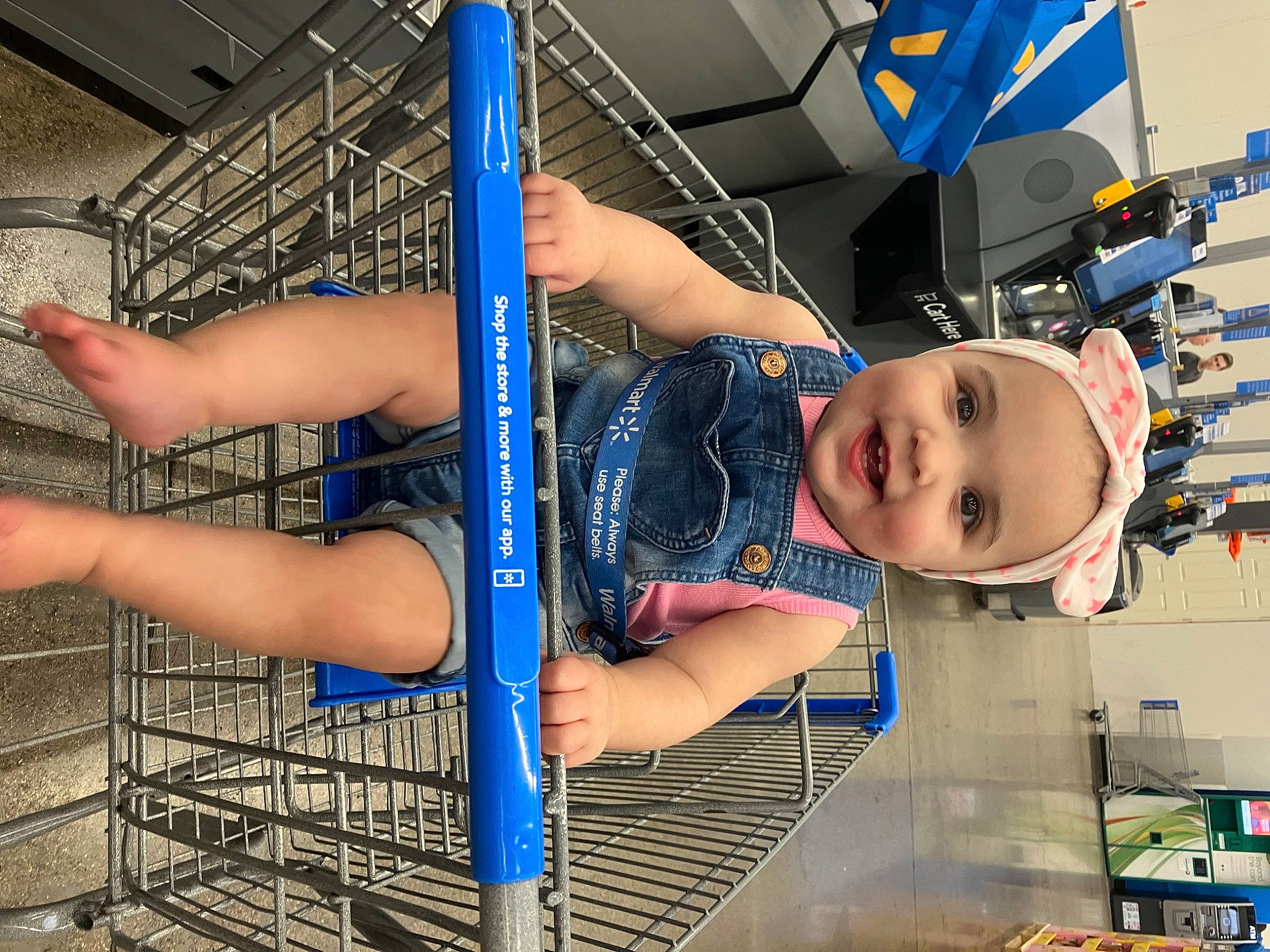 Marley is registered to the contest to win money with this photo: baby, baby_toddler_clothing, blue, child, elbow, electric_blue, fun, hat, headwear, human_leg, joy, leisure, person, recreation, shorts, smile, t_shirt, thigh, toddler