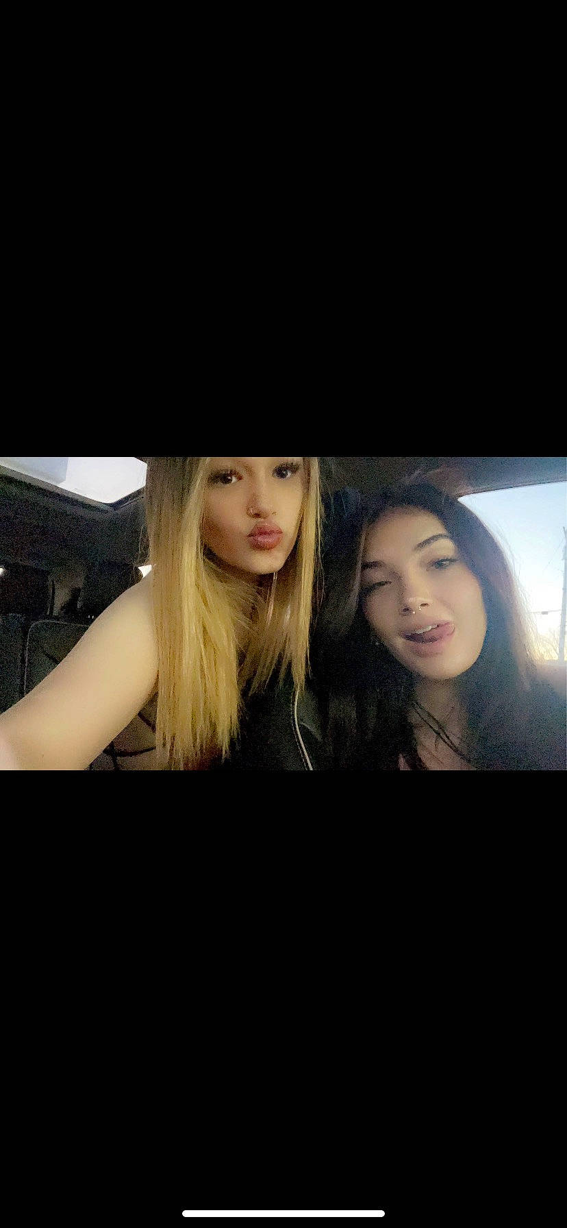 Madison joined the competition — help win amazing prizes! blond, brown_hair, darkness, display_device, event, eyelash, flash_photography, font, fun, happy, layered_hair, lip, long_hair, luxury_vehicle, magenta, night, person, photo_caption, portrait_photography, selfie