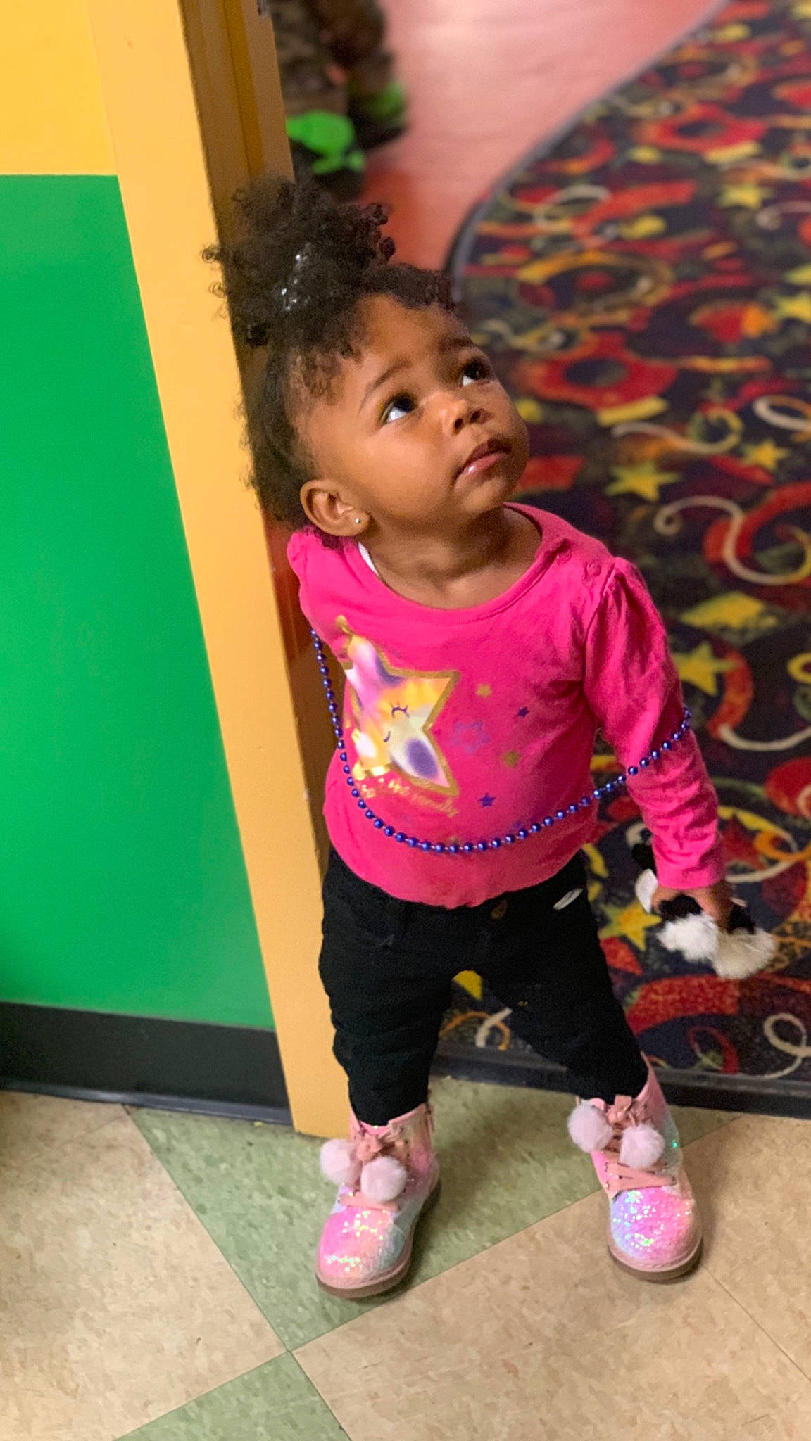 Empress joined the competition — help win amazing prizes! baby_toddler_clothing, cheek, child, fashion_design, flooring, fun, green, happy, joint, leg, leisure, magenta, person, pink, sandal, shoe, sleeve, sneakers, t_shirt, thigh