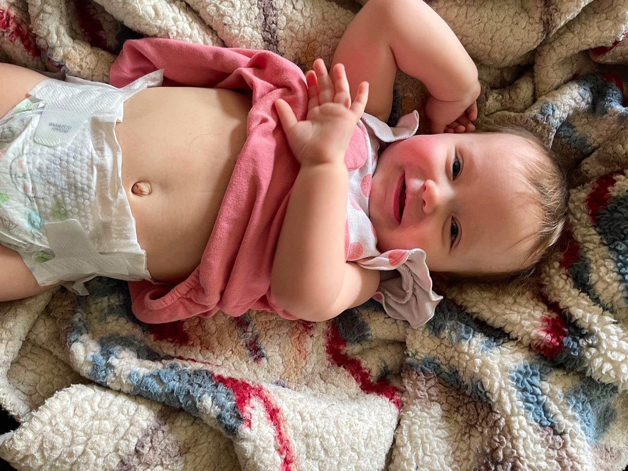 Kaitlyn joined the competition — help win amazing prizes! baby, baby_toddler_clothing, comfort, doll, dress, eye, face, fawn, grass, happy, head, headgear, lip, mouth, person, pink, skin, textile, toddler, toy