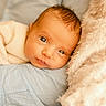 Victoire participe au concours pour gagner de l'argent avec cette photo : baby, newborn, face, close_up, resting, knitted_sweater, soft_texture, cuddly, cute, infant, skin, eyes, head, portrait, person, child, cozy, warm, comfort, sleepy