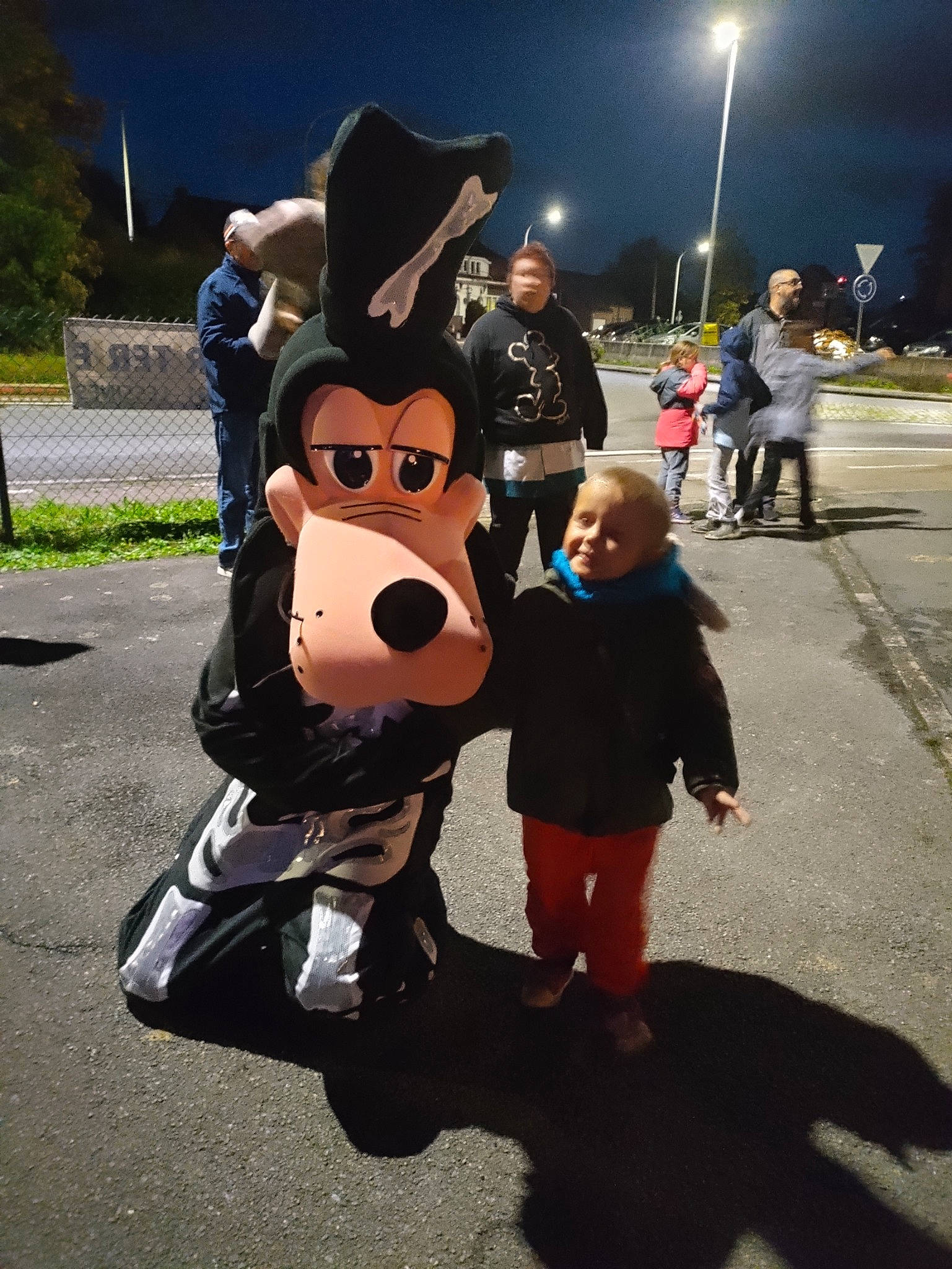 Kévin participe au concours pour gagner de l'argent avec cette photo : city, costume, crowd, event, eyewear, fun, fur, hat, leisure, mascot, pedestrian, person, public_event, public_space, recreation, sky, street_light, sun_hat, tourism, town