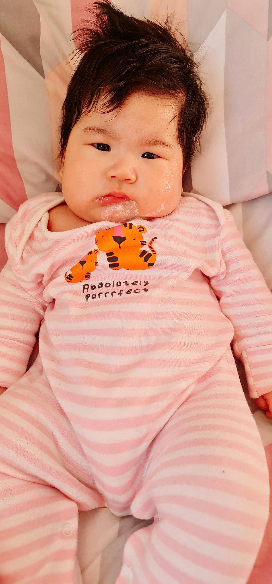 Lyca joined the competition — help win amazing prizes! arm, baby, baby_toddler_clothing, cheek, child, eye, face, finger, happy, head, lip, mouth, neck, nose, orange, person, pink, skin, sleeve, t_shirt