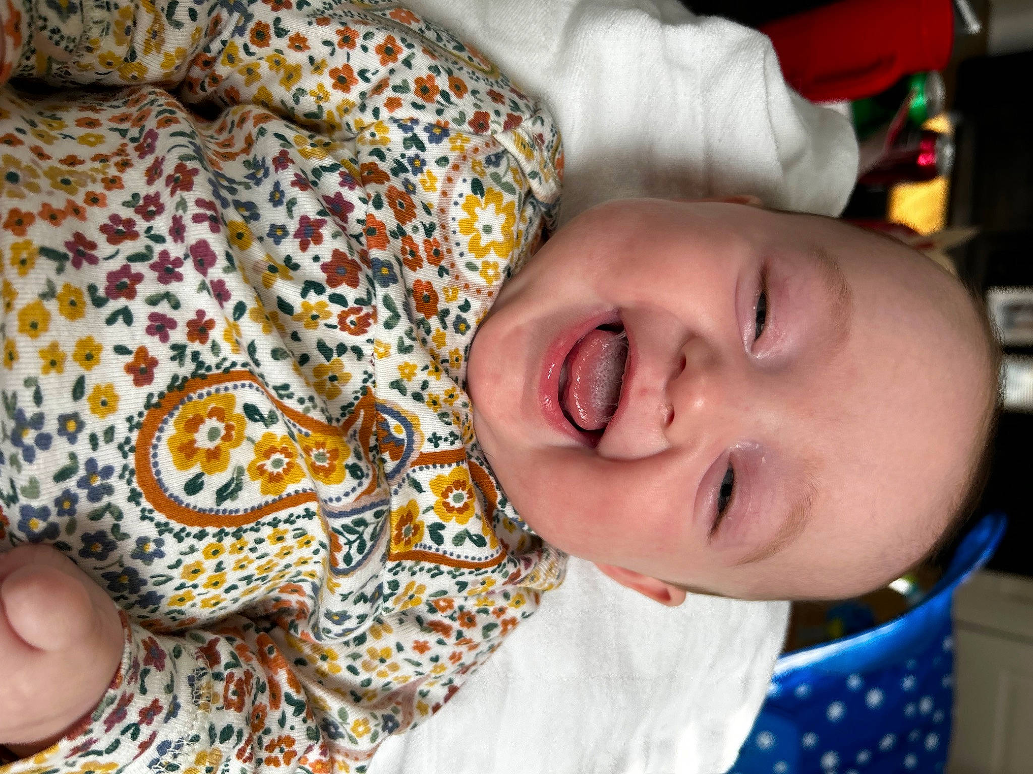 Emilia is registered to the contest to win money with this photo: cheek, child, chin, close_up, eye, eyelash, facial_expression, fun, hair, happy, human, mammal, mouth, neck, nose, organ, pattern, person, skin, smile