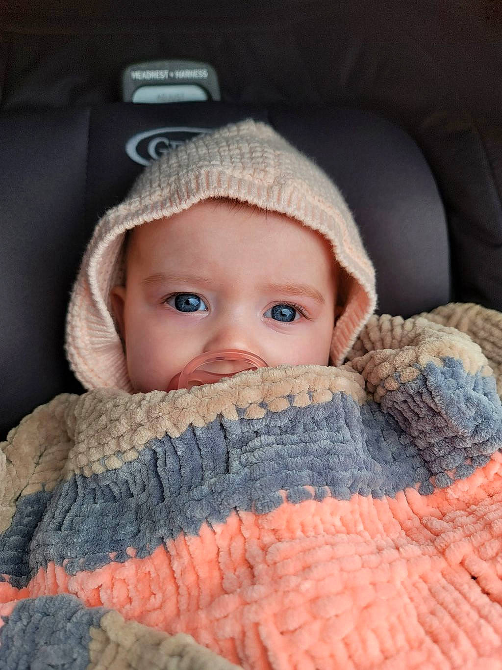 Farren joined the competition — help win amazing prizes! baby, baby_toddler_clothing, cap, cheek, child, comfort, eye, eyebrow, face, flash_photography, head, headgear, headwear, iris, linens, lip, nose, person, skin, sleeve