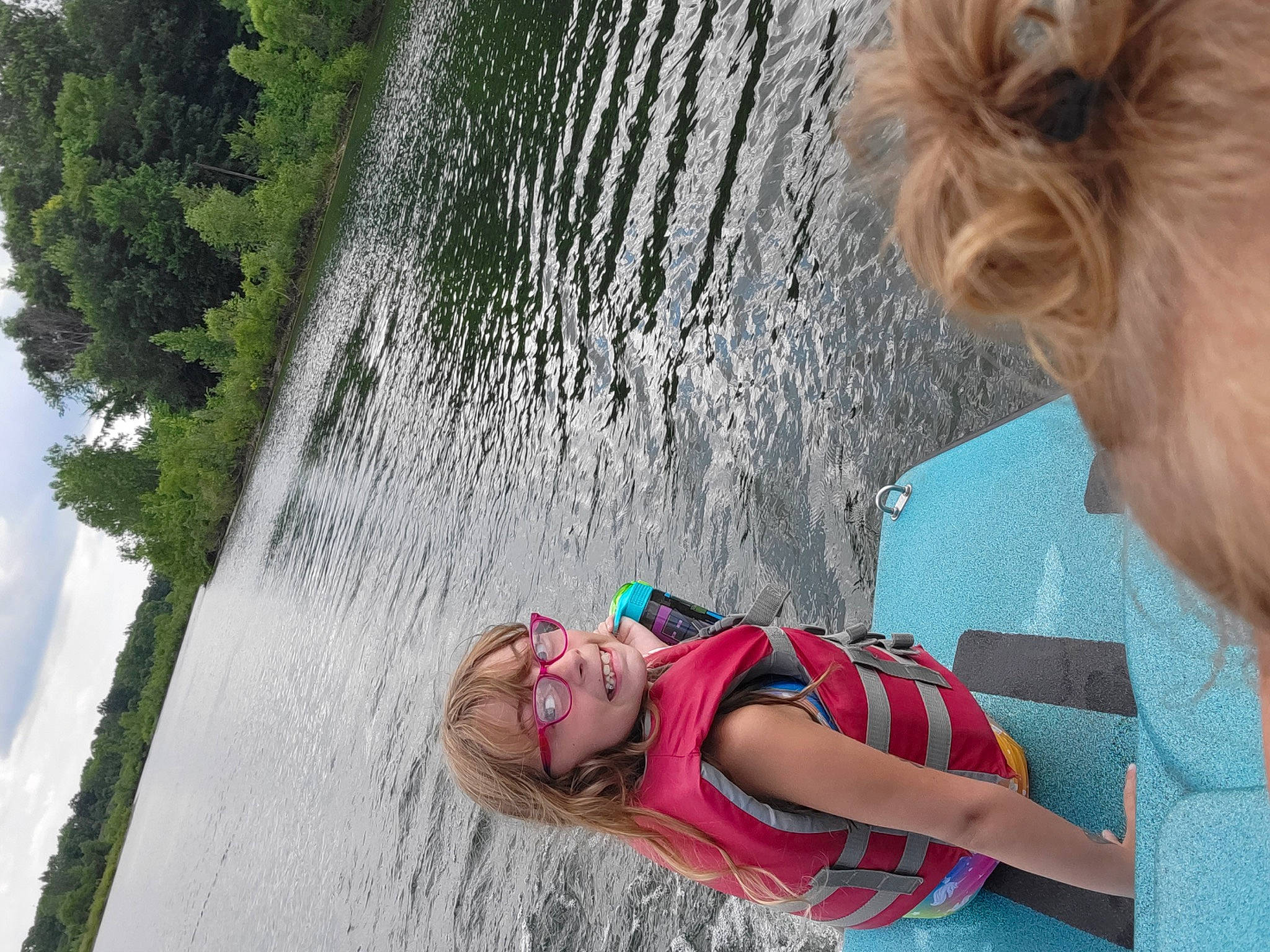 Penelope joined the competition — help win amazing prizes! child, companion_dog, eyewear, fountain, fun, grass, happy, joy, leisure, people, people_in_nature, person, plant, recreation, skin, smile, summer, toddler, tree, vacation