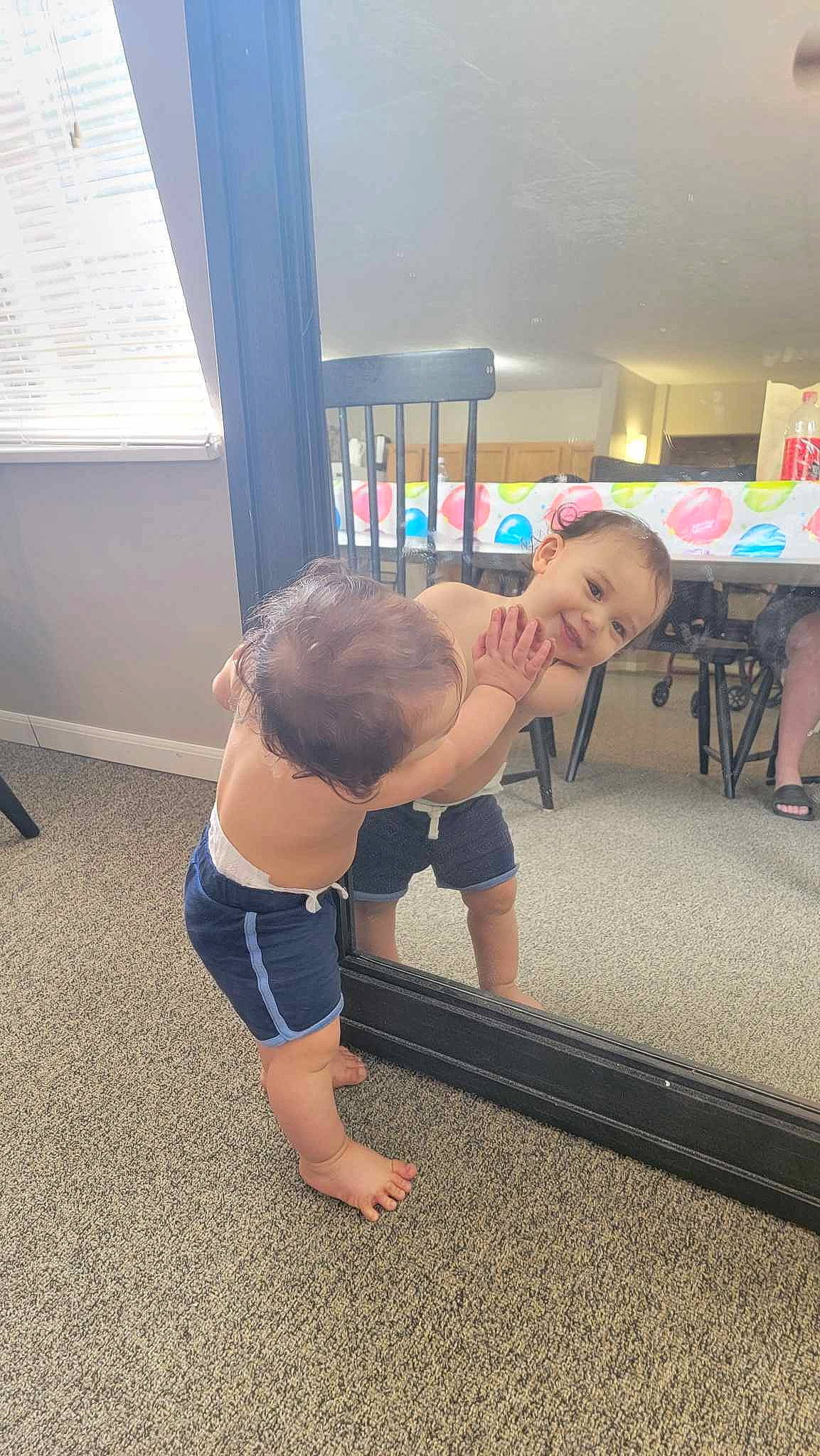 Connor joined the competition — help win amazing prizes! balance, barefoot, chair, child, curtain, floor, flooring, foot, fun, happy, human_leg, joint, joy, knee, leisure, person, shorts, sitting, smile, t_shirt