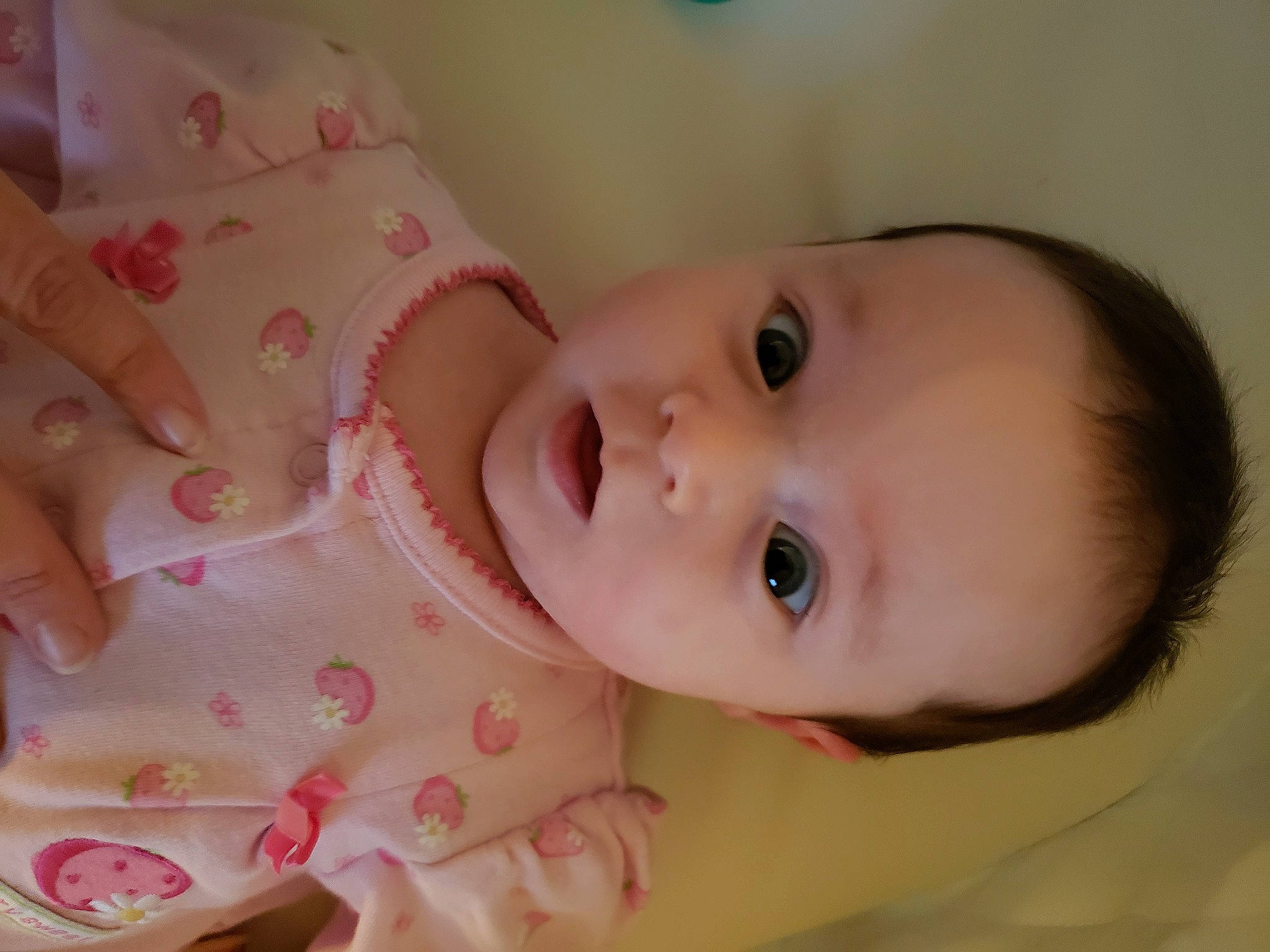 Arabella joined the competition — help win amazing prizes! baby, baby_toddler_clothing, cheek, child, eyelash, happy, lip, nail, nose, pattern, person, portrait_photography, skin, toddler