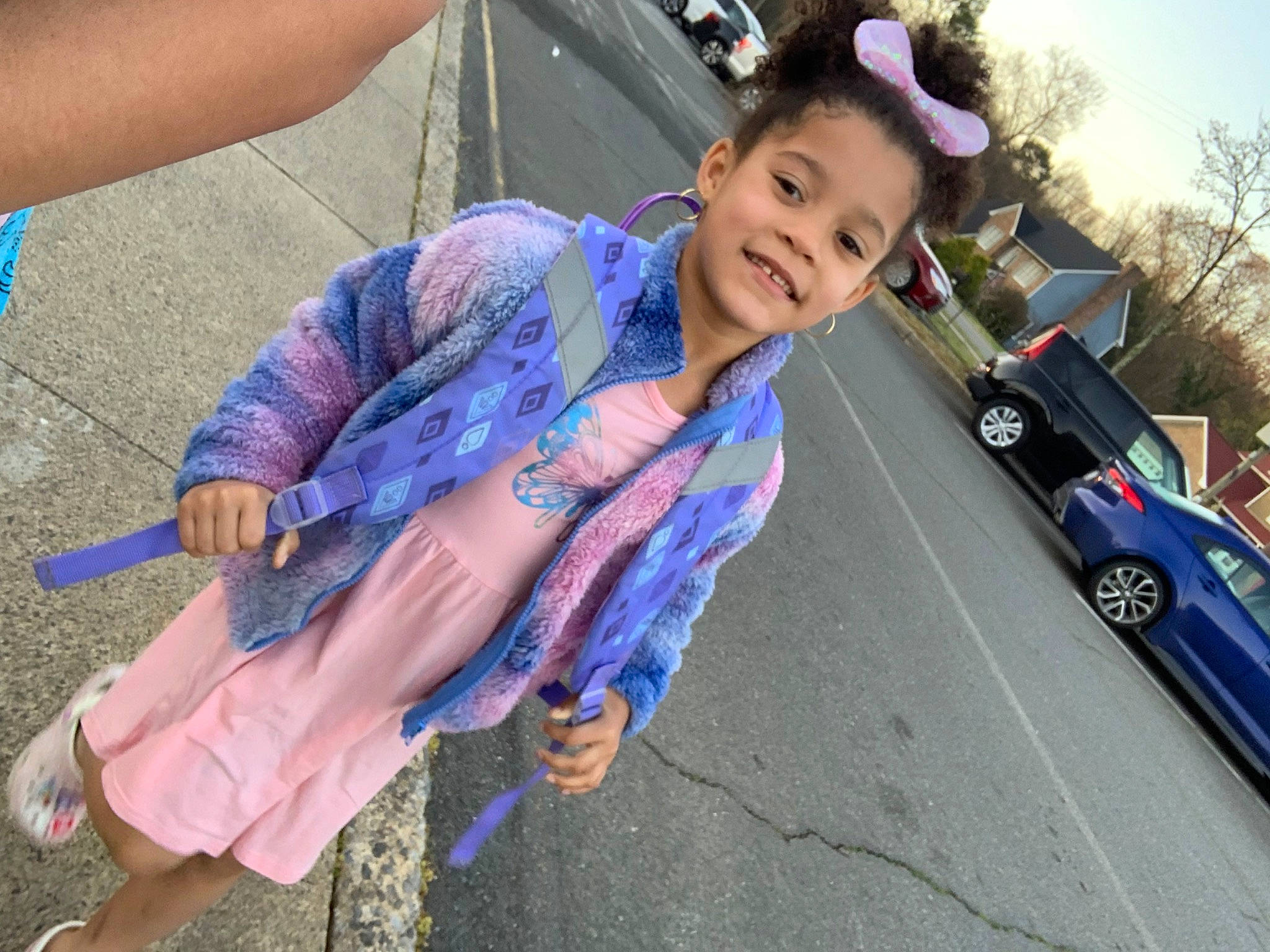 Qiana joined the competition — help win amazing prizes! automotive_design, automotive_exterior, blue, car, cool, electric_blue, event, eyewear, fun, happy, human_leg, joy, leisure, motor_vehicle, person, recreation, sandal, shoe, street_fashion, tire