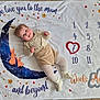 Skyla joined the competition — help win amazing prizes! baby, blanket, bunnies, clothing, cute, face, heart, infant, knitted, lying_down, milestone, months, moon, numbers, pony_tail, smiling, socks, stars, tights, weeks