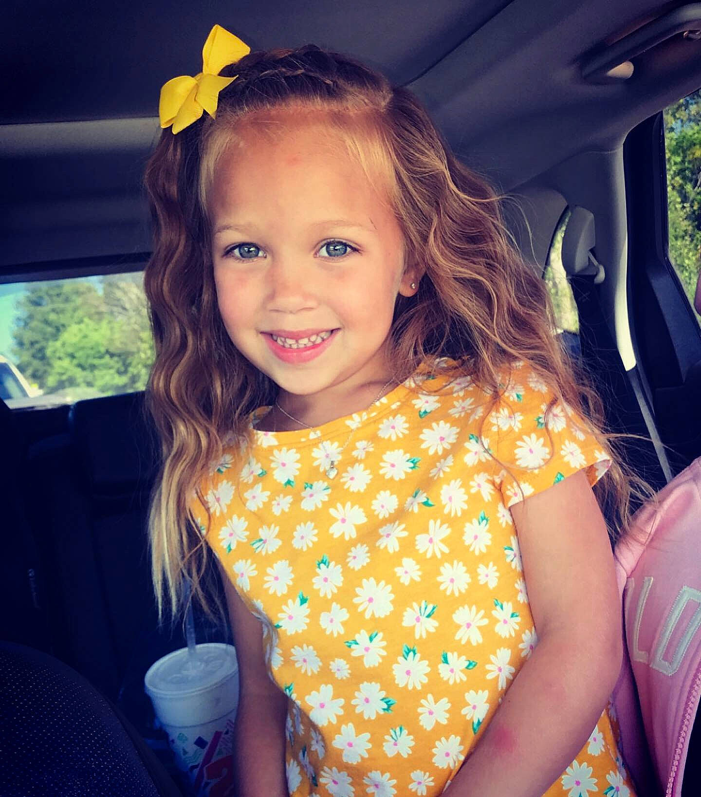 Jordynn joined the competition — help win amazing prizes! automotive_exterior, beauty, cool, electric_blue, fun, hair, hairstyle, happy, human_body, iris, joy, leisure, long_hair, motor_vehicle, person, shoulder, skin, smile, tints_and_shades, toddler