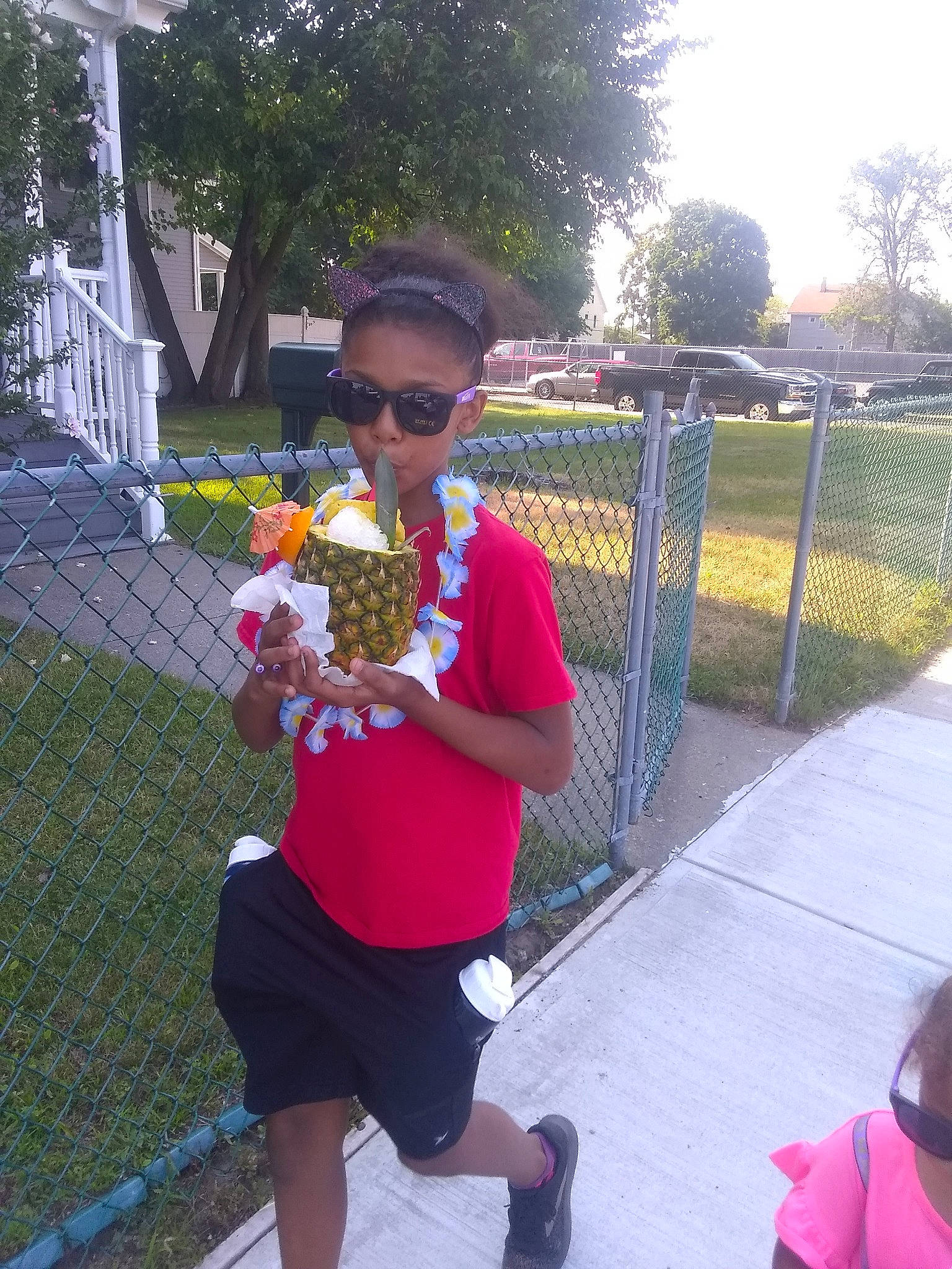 Nakayla joined the competition — help win amazing prizes! child, grass, leisure, person, plant, recreation, tree, vacation